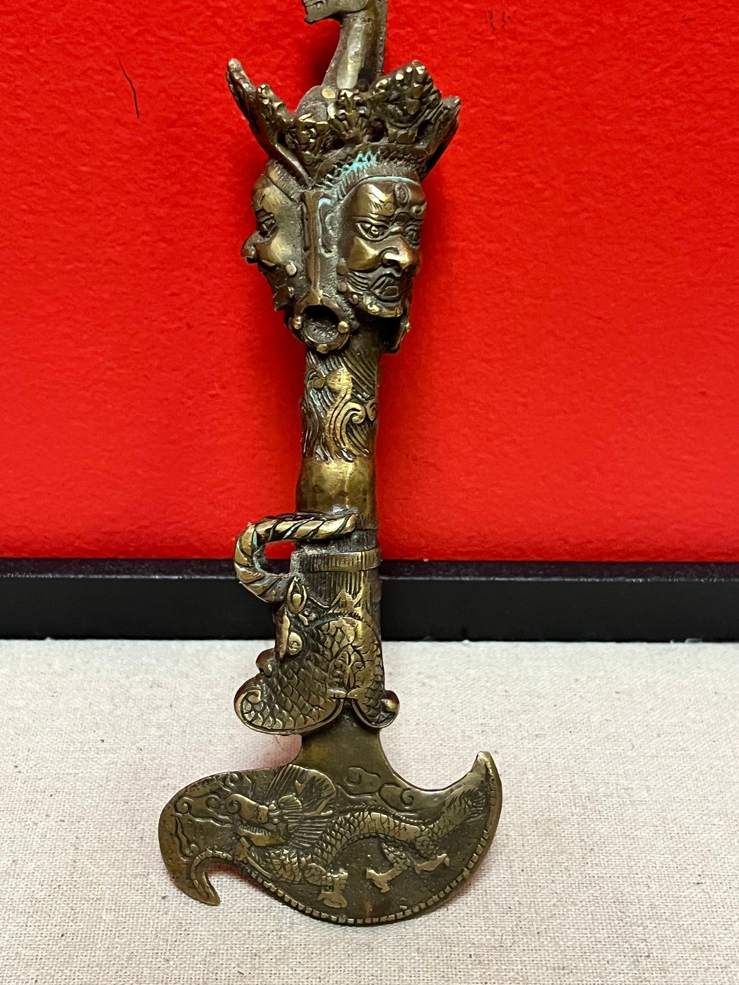 Sensational museum quality 19 century Tibetan Phurba  wow