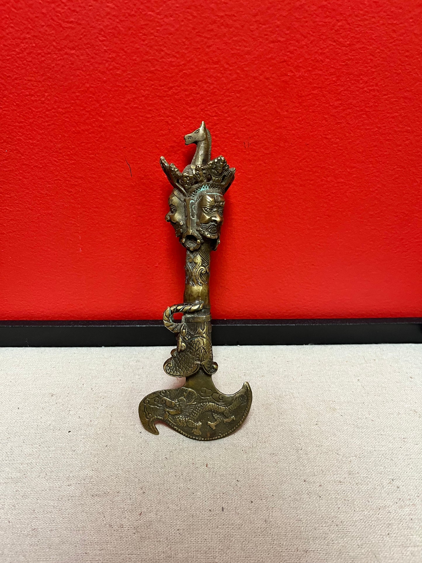 Sensational museum quality 19 century Tibetan Phurba  wow