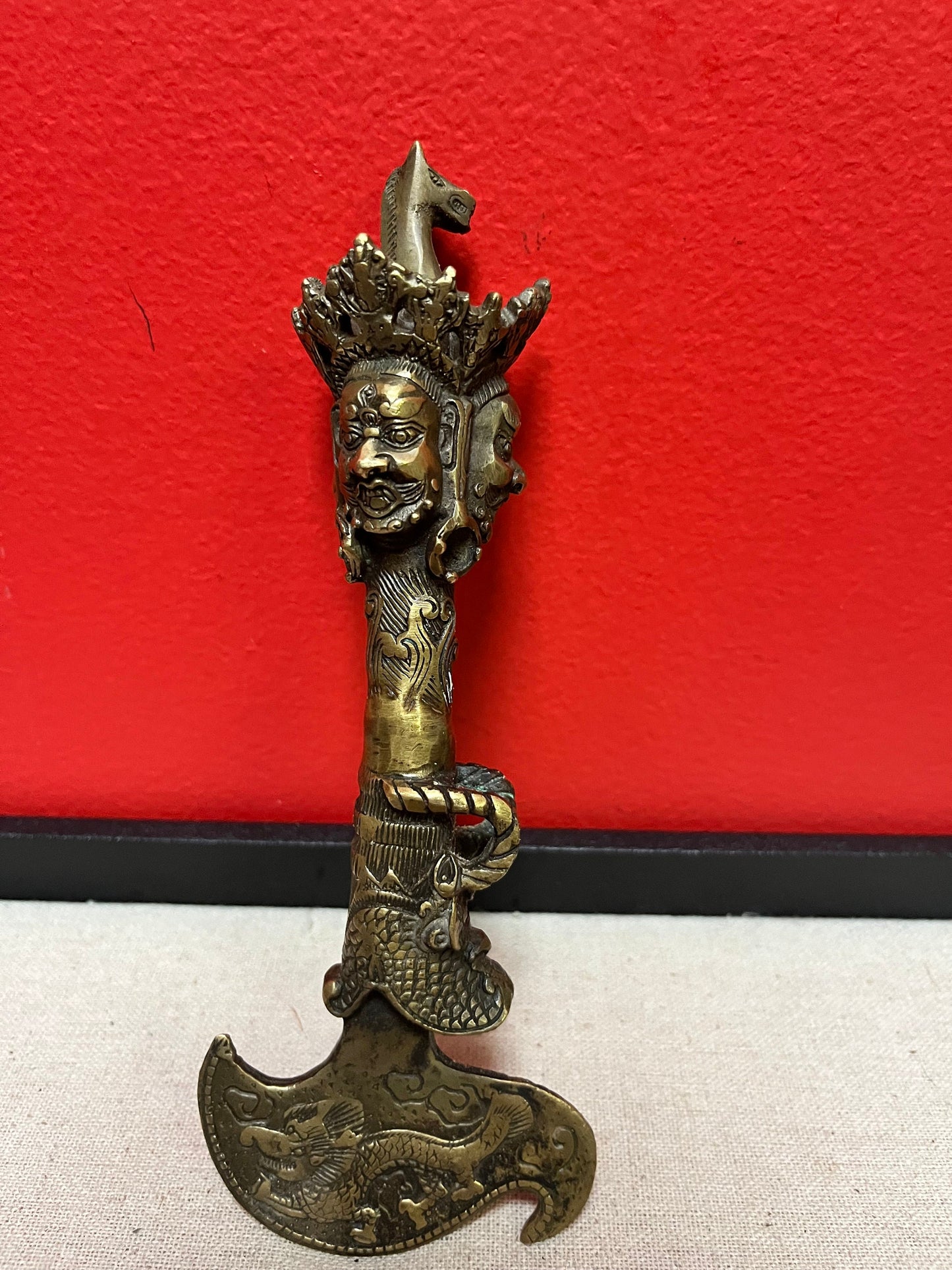 Sensational museum quality 19 century Tibetan Phurba  wow