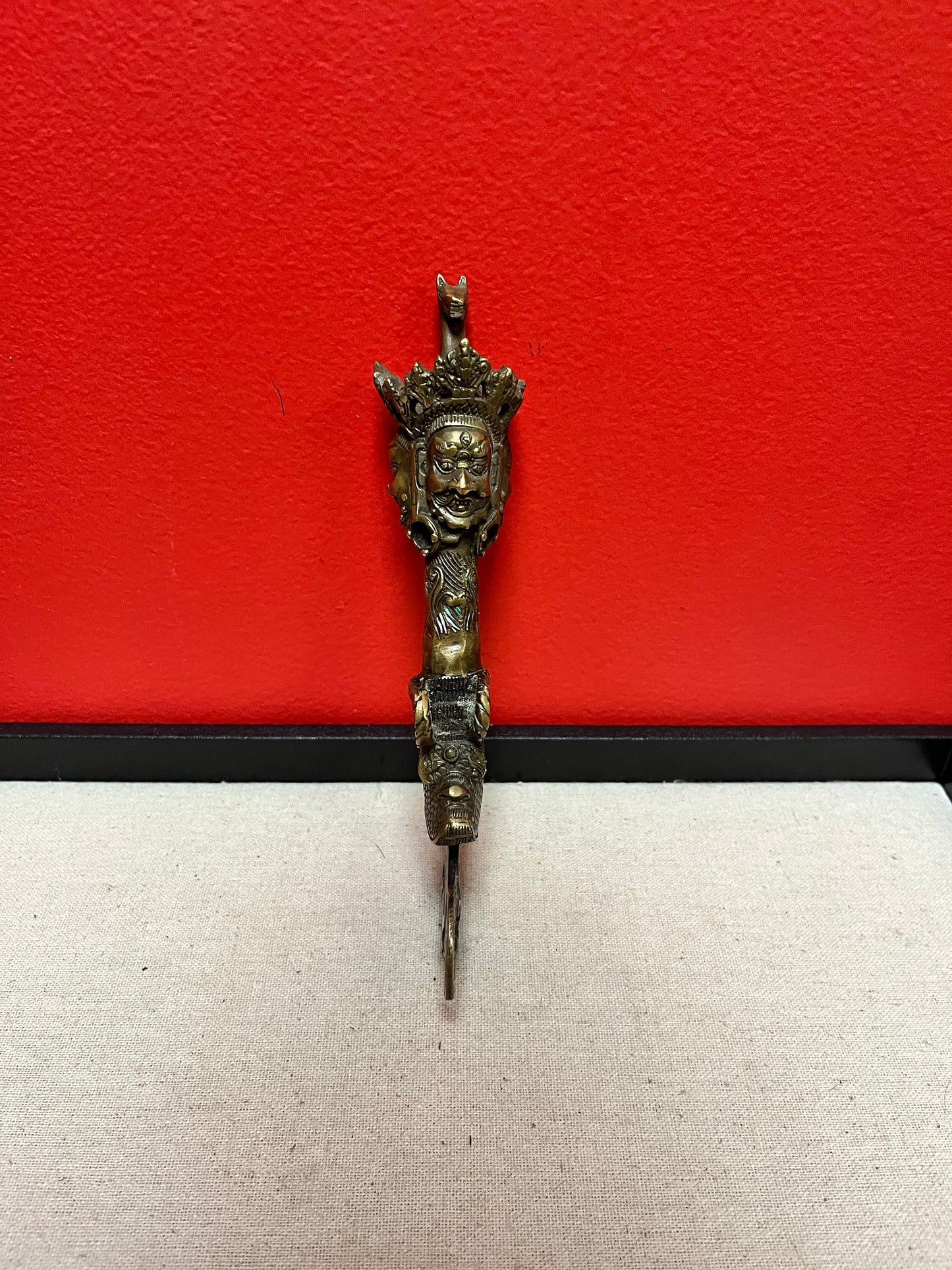 Sensational museum quality 19 century Tibetan Phurba  wow