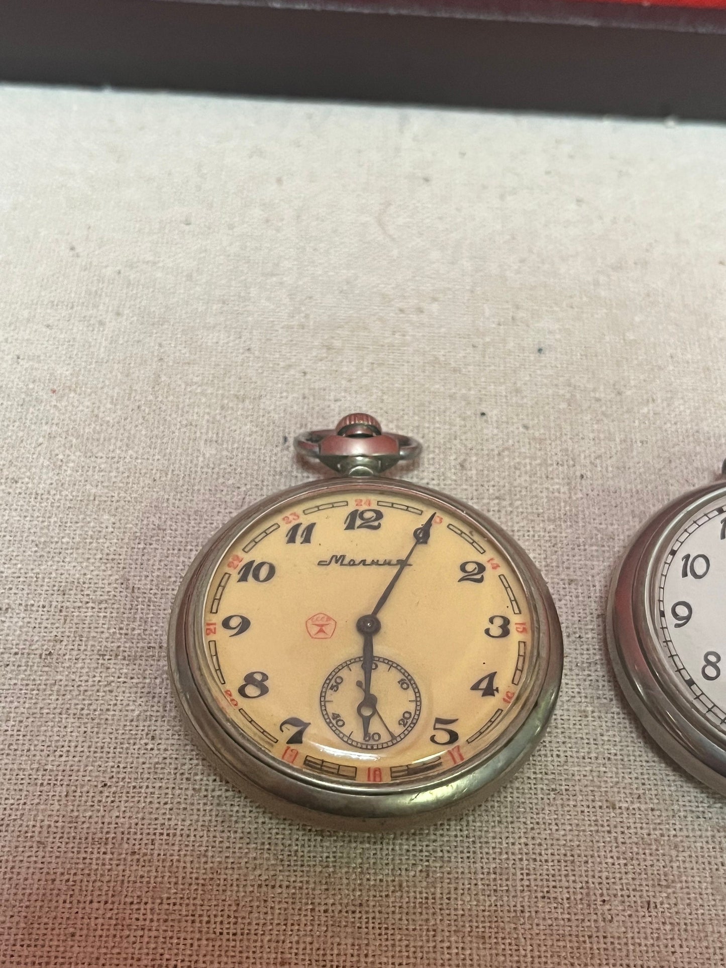 Two lovely pocket watches  as is perfect for tinkering or resale