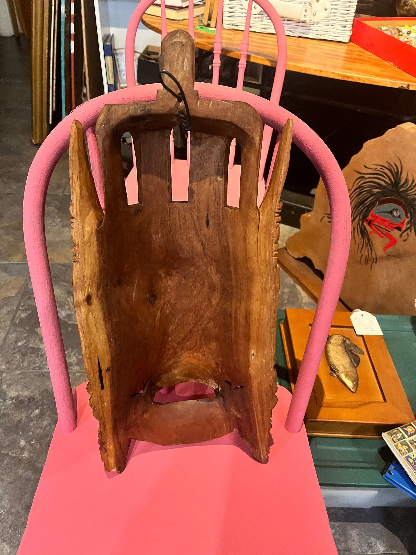 Approx 20 inch tall, stunning vintage Indonesian bali  mask   amazing detail and great condition  wow