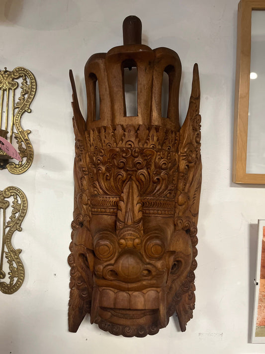 Approx 20 inch tall, stunning vintage Indonesian bali  mask   amazing detail and great condition  wow