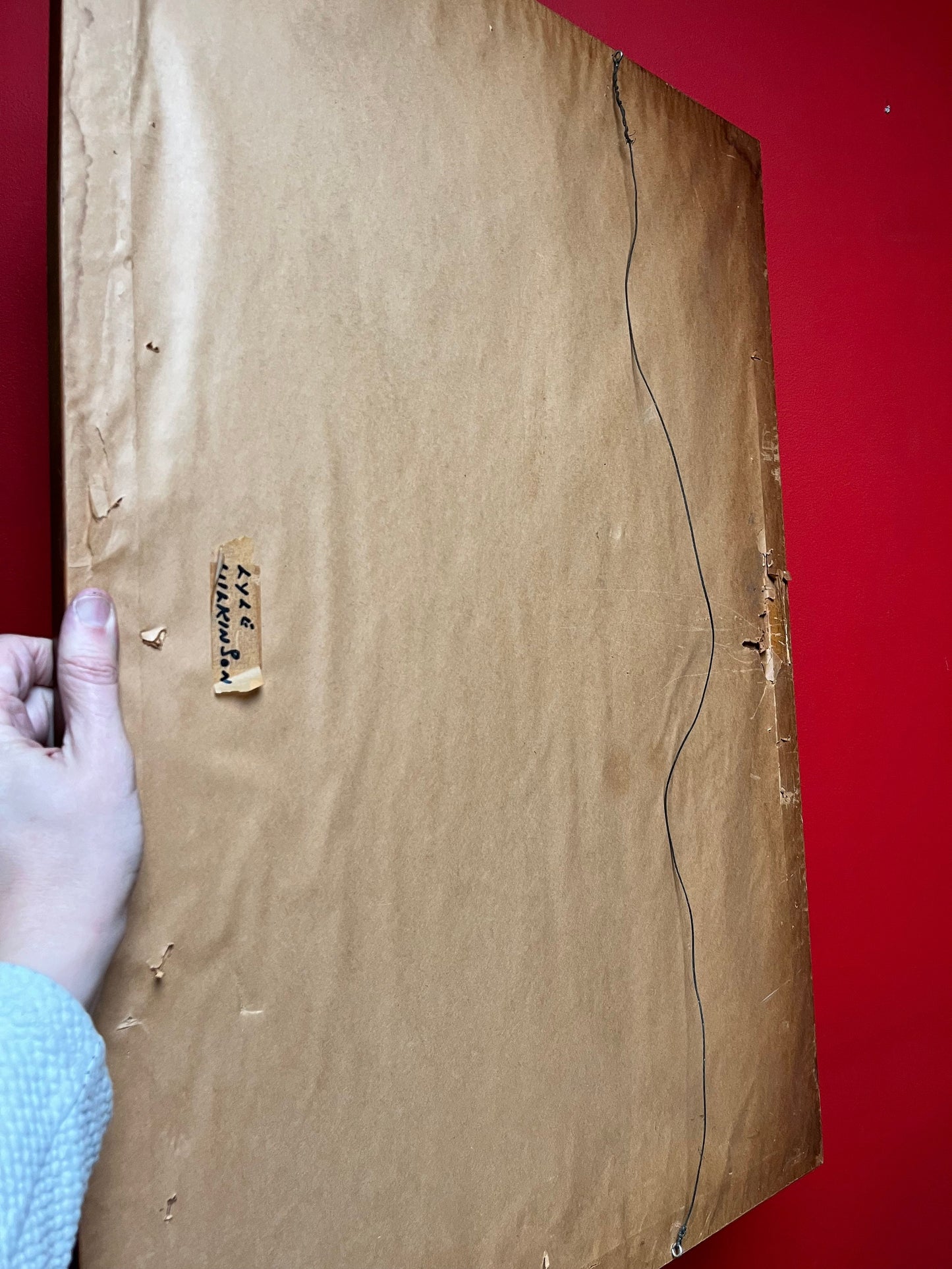 33 x 22 Al Robson famous Norwegian mcm pastel framed  little as is  see photos   beauty original