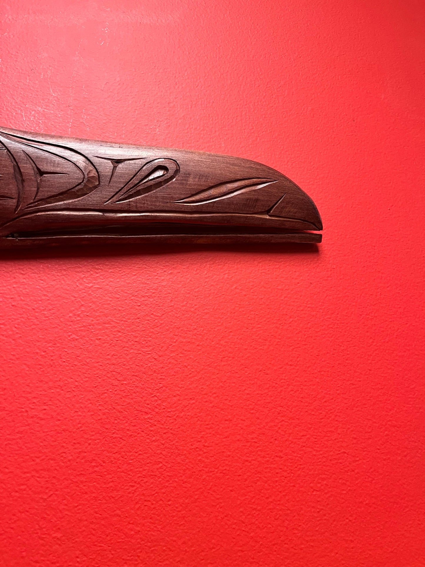 Stunning indigenous first nations Pacific northwest coast 18 inch long raven mask plaque   Stanley Joseph  wow