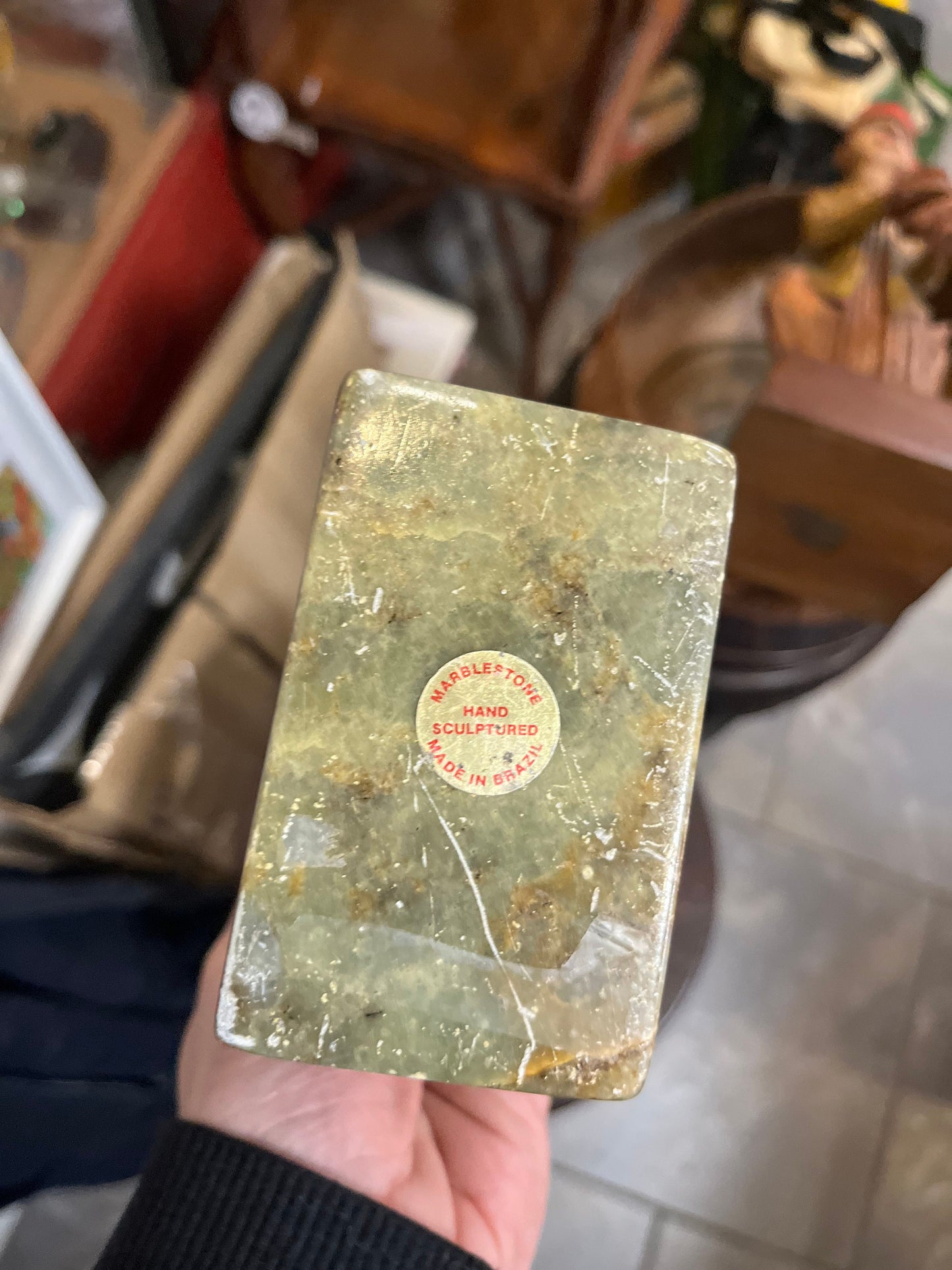 Beautiful 9 inch Brazilian soapstone statue