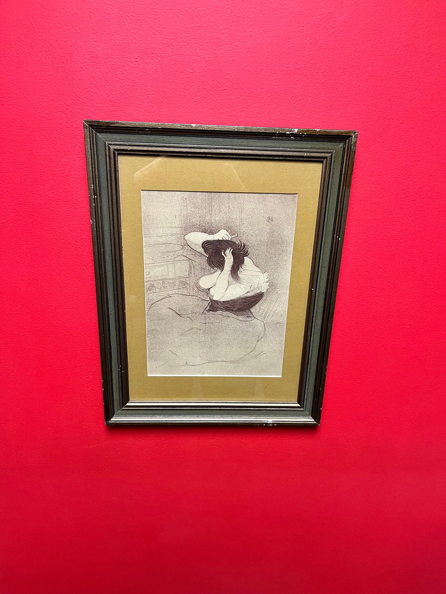 Early 17 x 14 Marc Chagall print in lovely frame