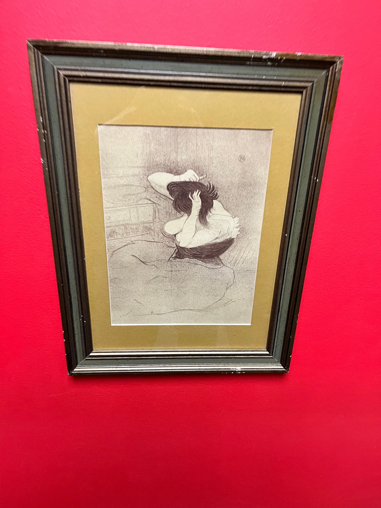 Early 17 x 14 Marc Chagall print in lovely frame