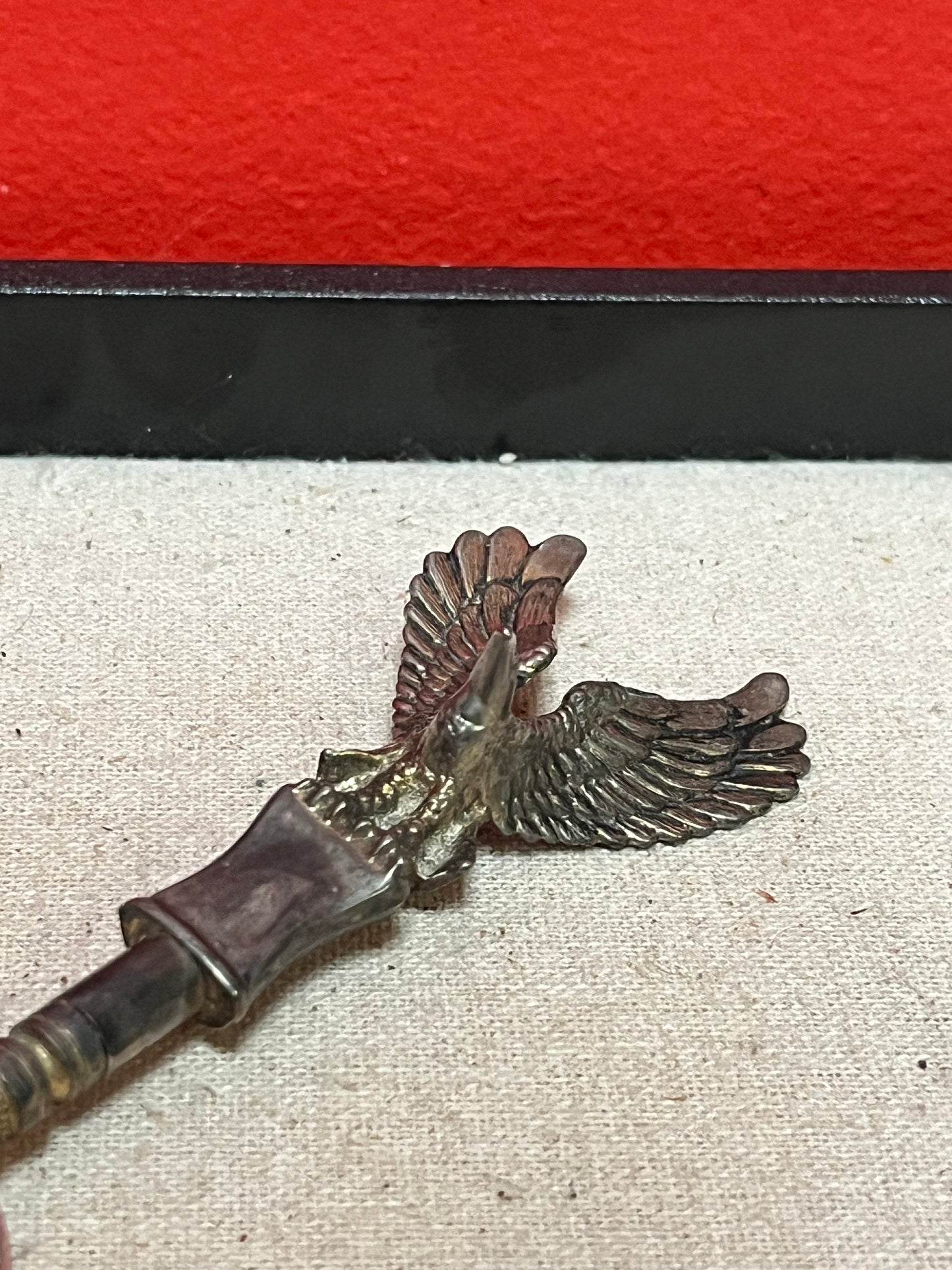 Very cool 6 inch older Eagle handled metal magnifying glass