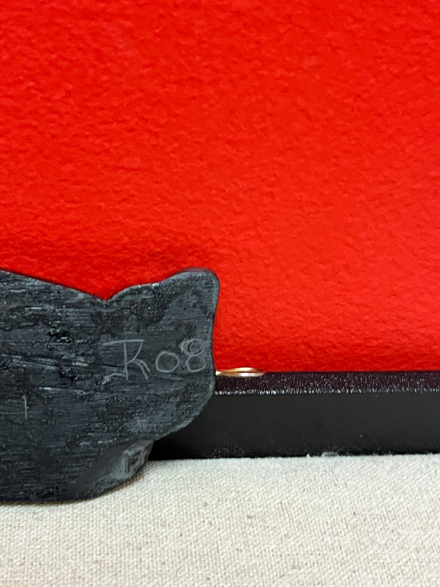 4.5 inch stunning argillite wolf human  transformation pendant  perfect condition