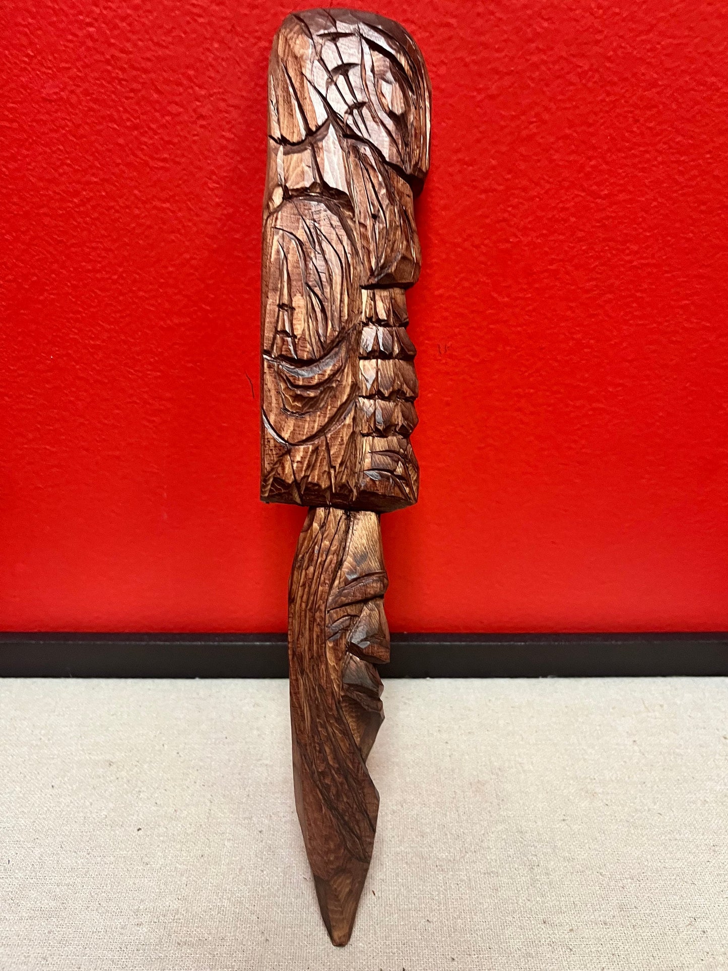 Beautiful signed 11 inch tall plaque or letter  opener   indigenous First Nations Pacific Northwest coast