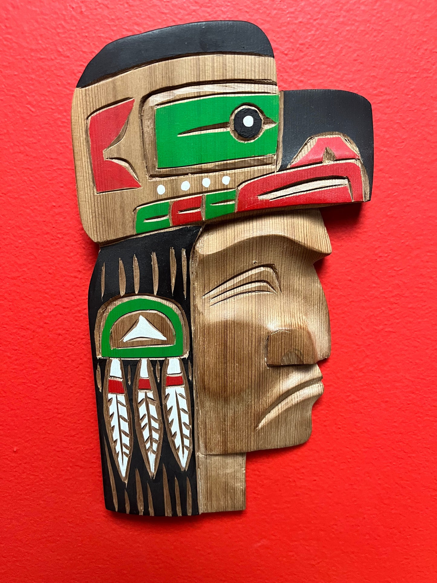 Bradley Joseph JR Raven Chief  9 x 5 inches Ready to hang