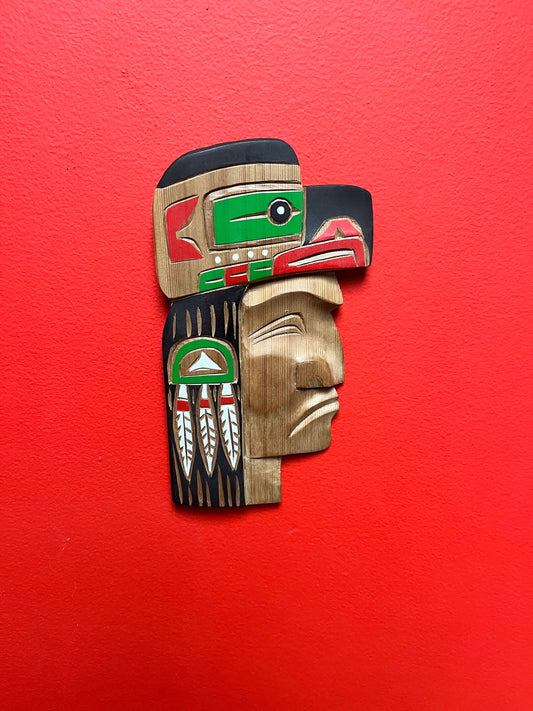Bradley Joseph JR Raven Chief  9 x 5 inches Ready to hang