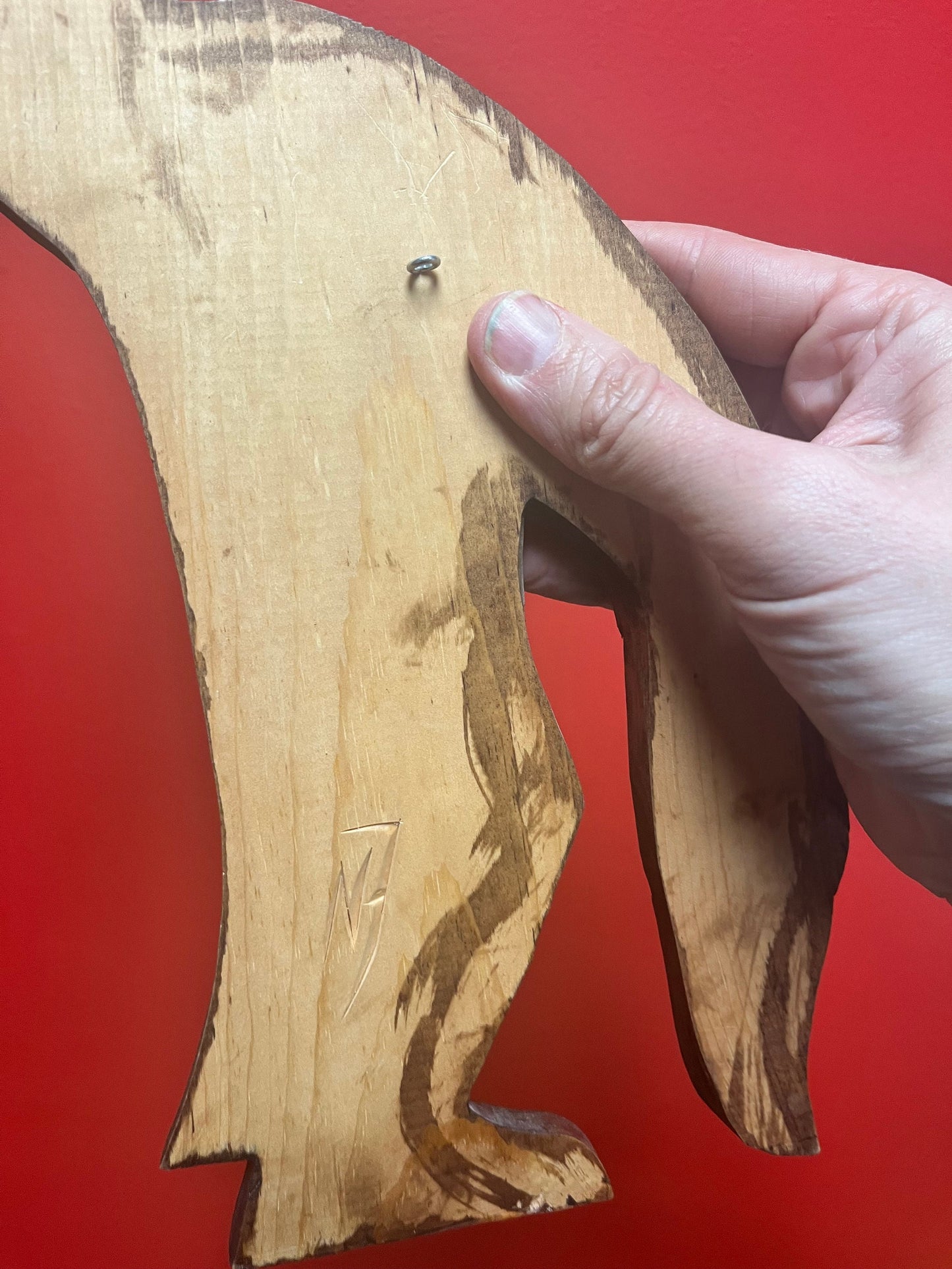 Lovely 17 inch tall, indigenous, first nation specific northwest coast Heron transformation plaque  signed and ready to hang - wow