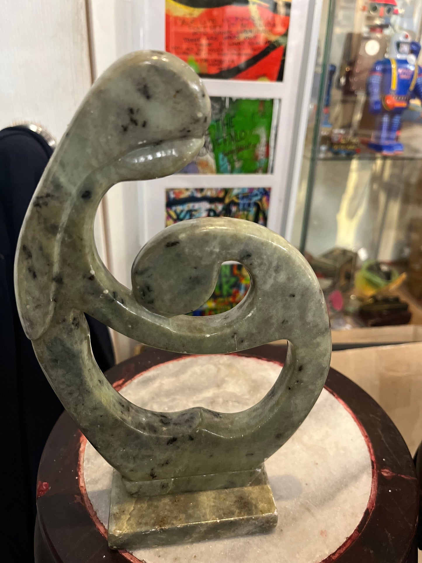 Beautiful 9 inch Brazilian soapstone statue