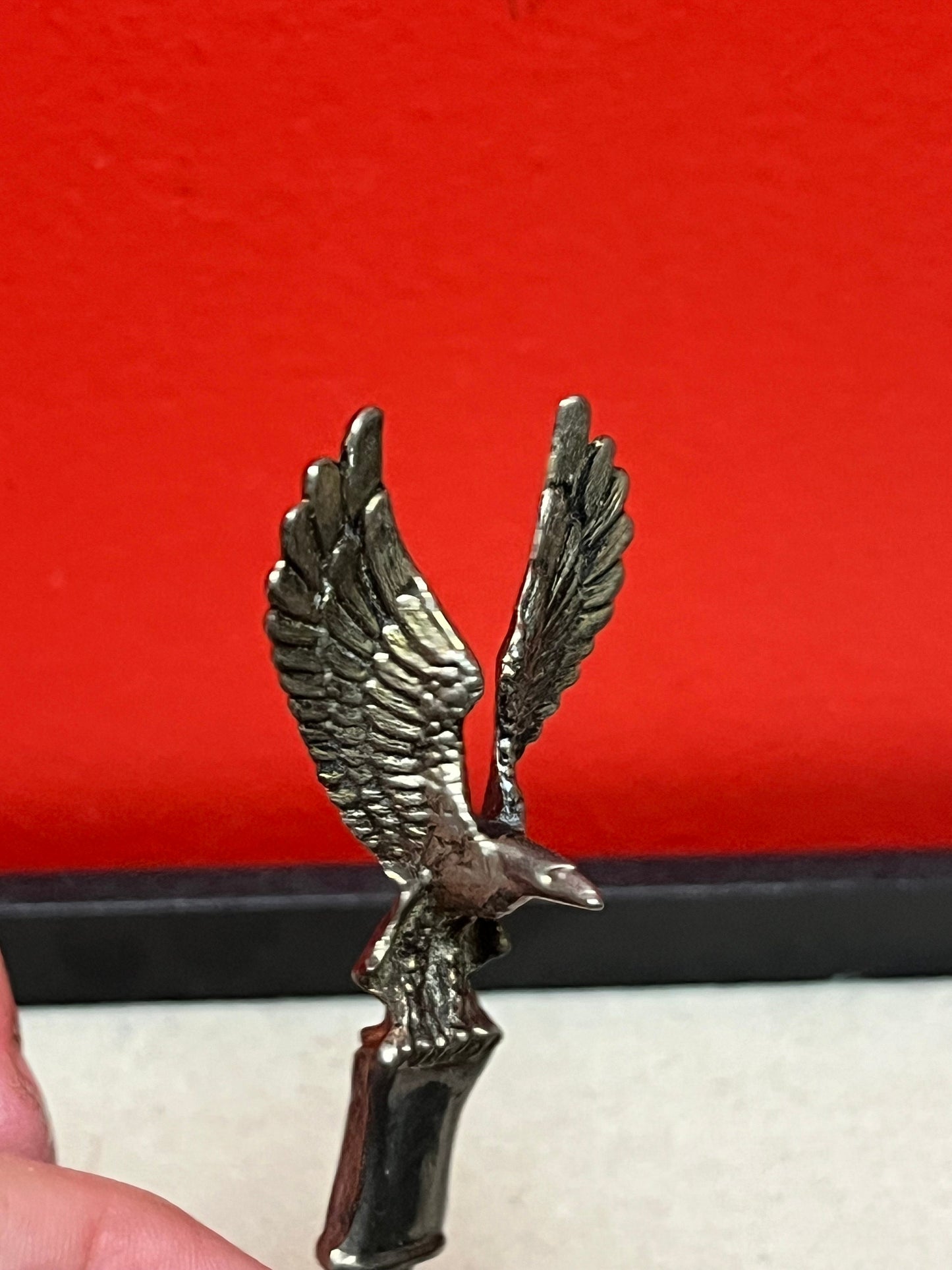 Very cool 6 inch older Eagle handled metal magnifying glass