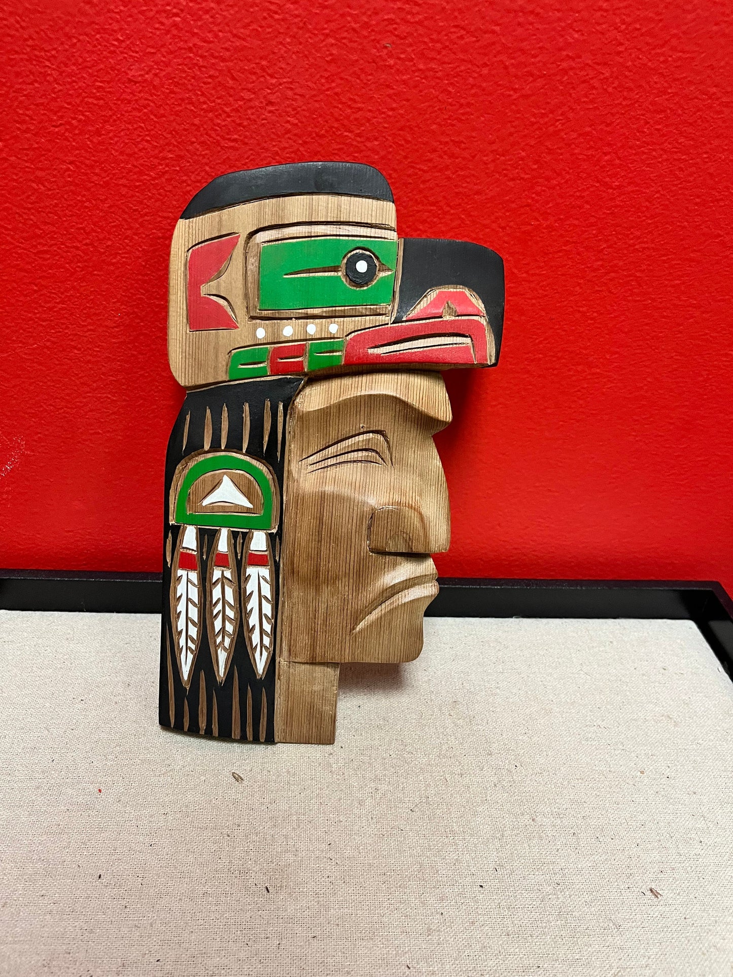 Bradley Joseph JR Raven Chief  9 x 5 inches Ready to hang