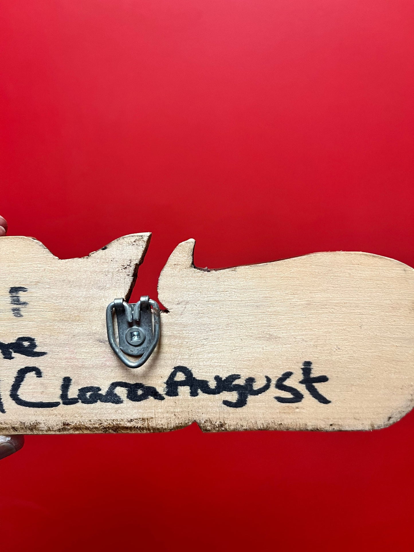 Beautiful 6.5 inch indigenous first nations, Pacific Northwest coast Cedar Wolf plaque by Clara August  great detail