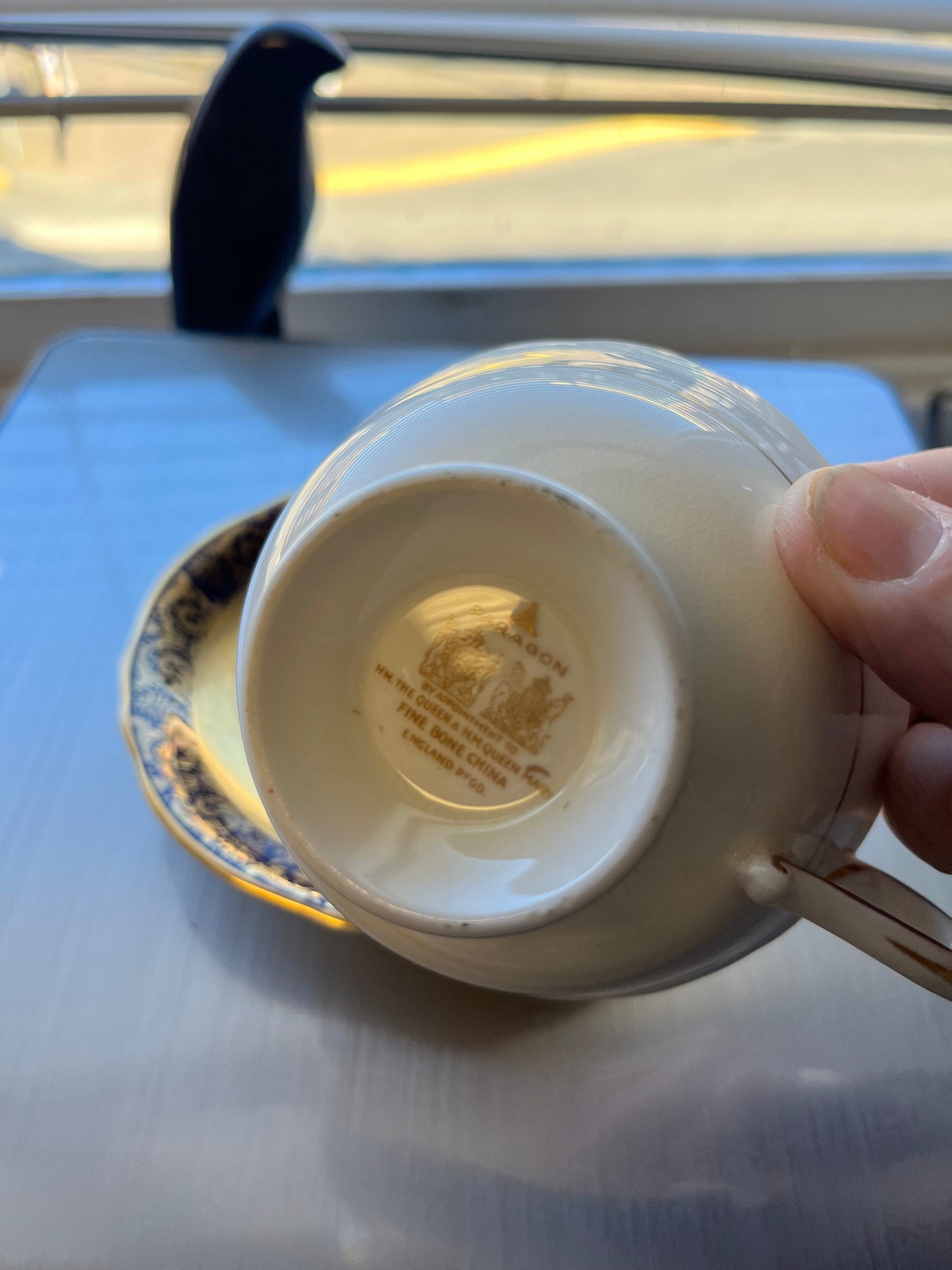 Absolutely gorgeous, antique paragon, double head cup and saucer in total mint condition  wonderful piece