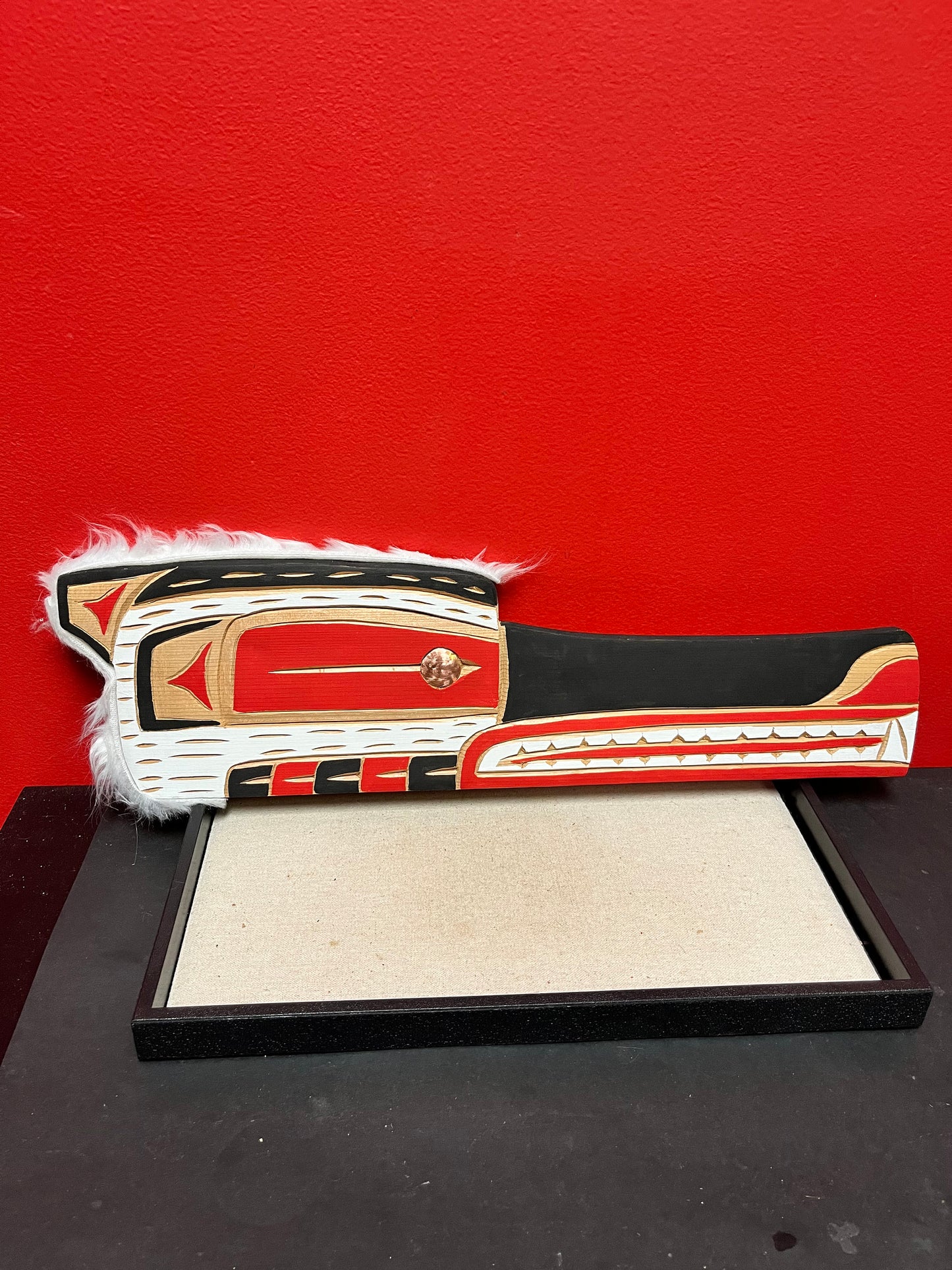 An  Absolutely stunning 20 by 6 inch Brad Joseph indigenous first nations Pacific Northwest coast cedar wood  two available- wow