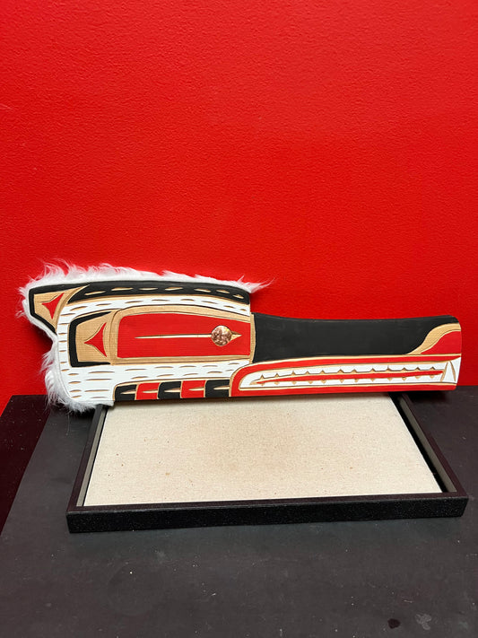 An  Absolutely stunning 20 by 6 inch Brad Joseph indigenous first nations Pacific Northwest coast cedar wood  two available- wow