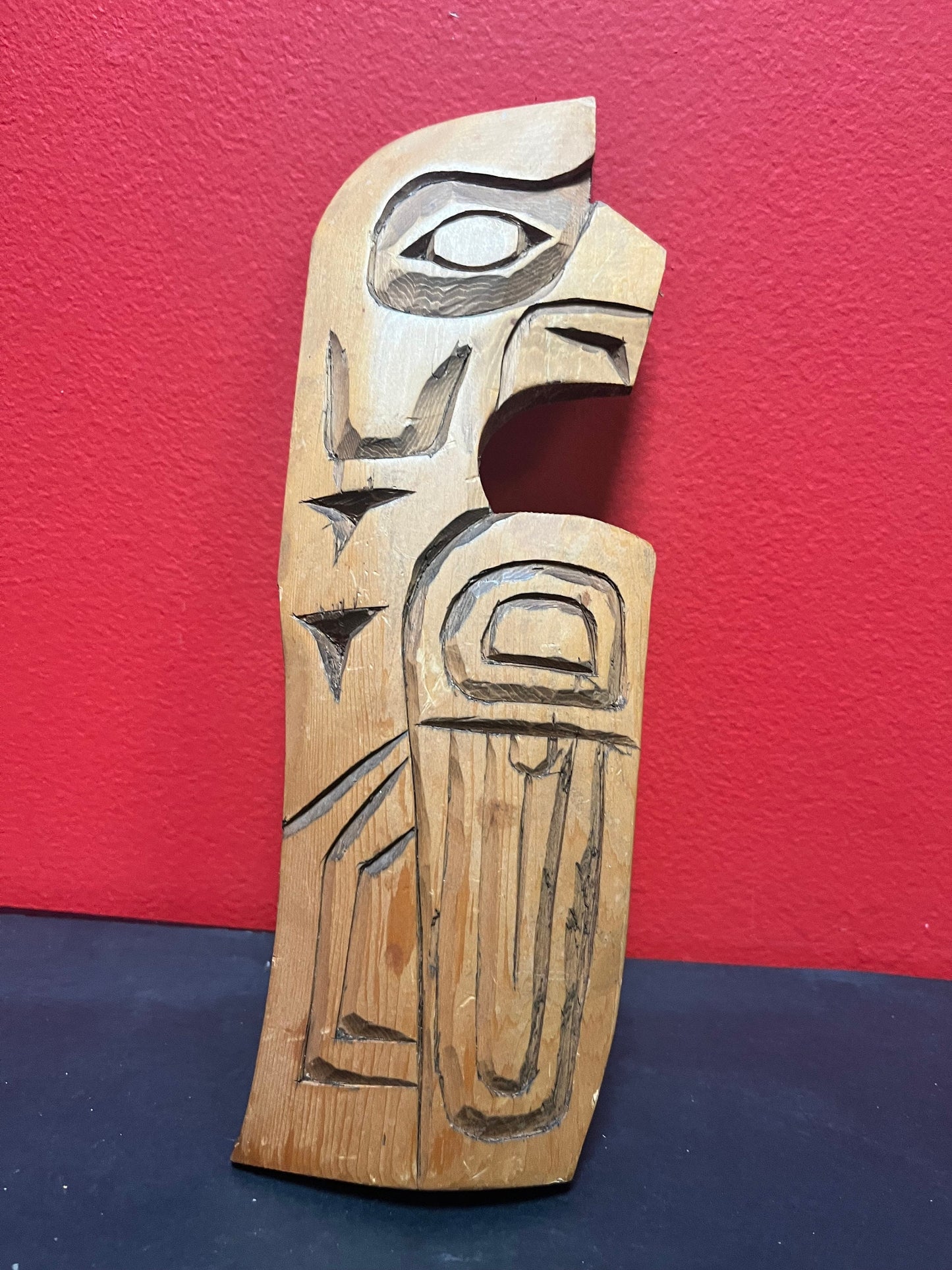 10 inch tall, indigenous, first nations, Pacific Northwest Coast Eagle  plaque Good value and needs a hanger