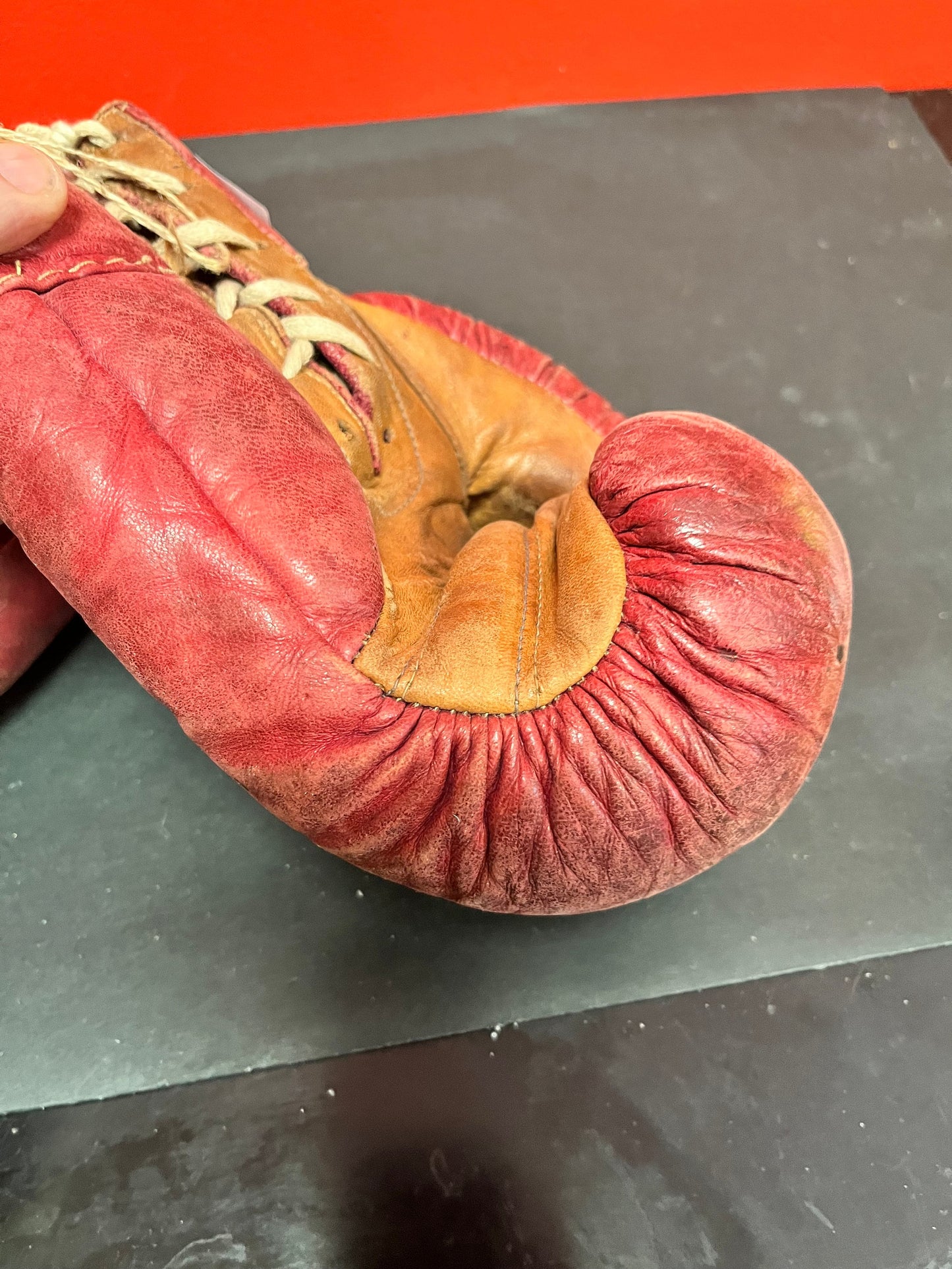 Antique boxing gloves  10 inch authentic antique boxing gloves in good condition for the age