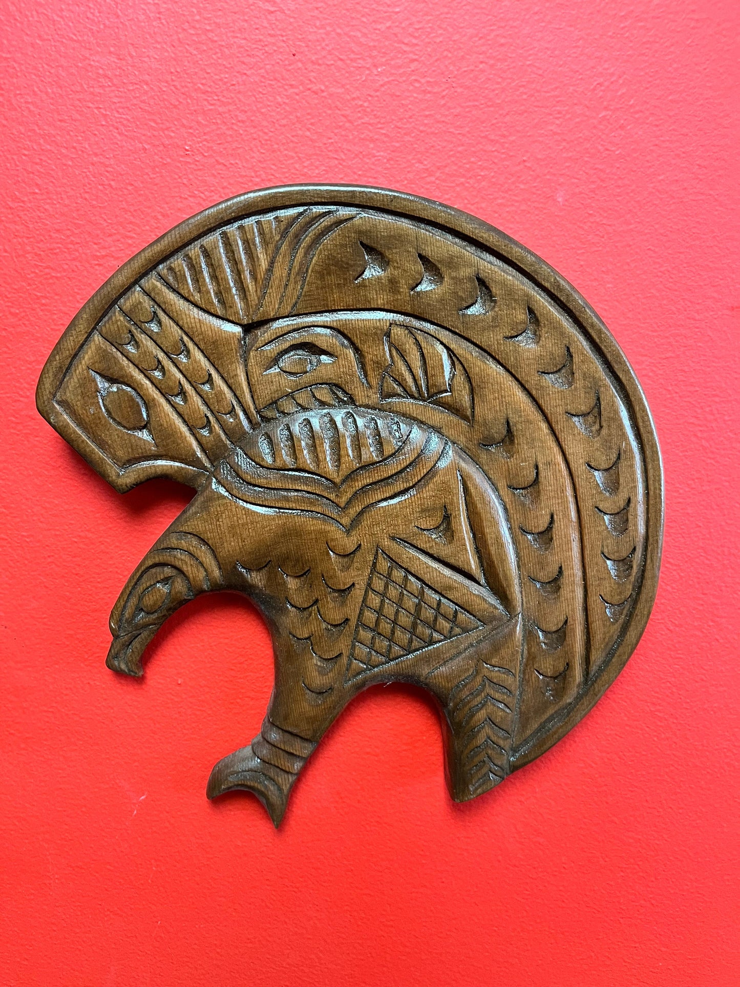 Beautiful 11 inch Nelson Joseph Eagle  indigenous, first nations Pacific northwest coast  great look and price