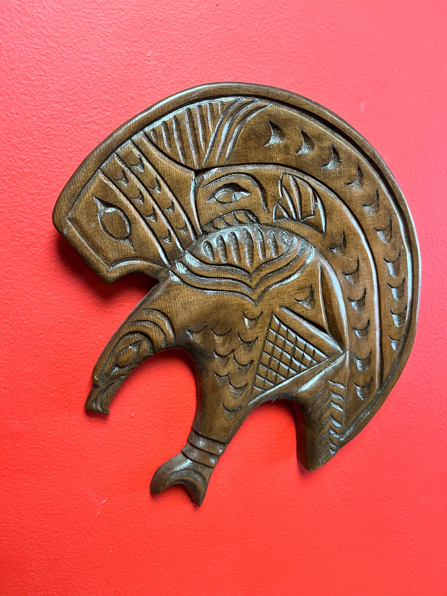 Beautiful 11 inch Nelson Joseph Eagle  indigenous, first nations Pacific northwest coast  great look and price