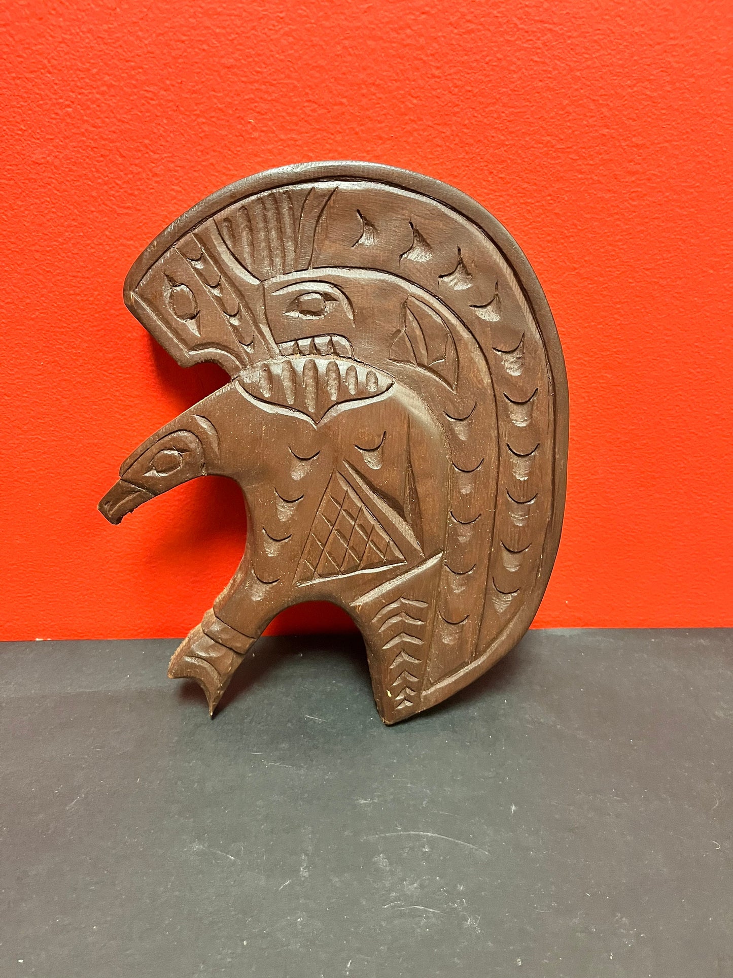 Beautiful 10 inch Nelson Joseph Eagle plaque  indigenous First Nations  Pacific Northwest Coast