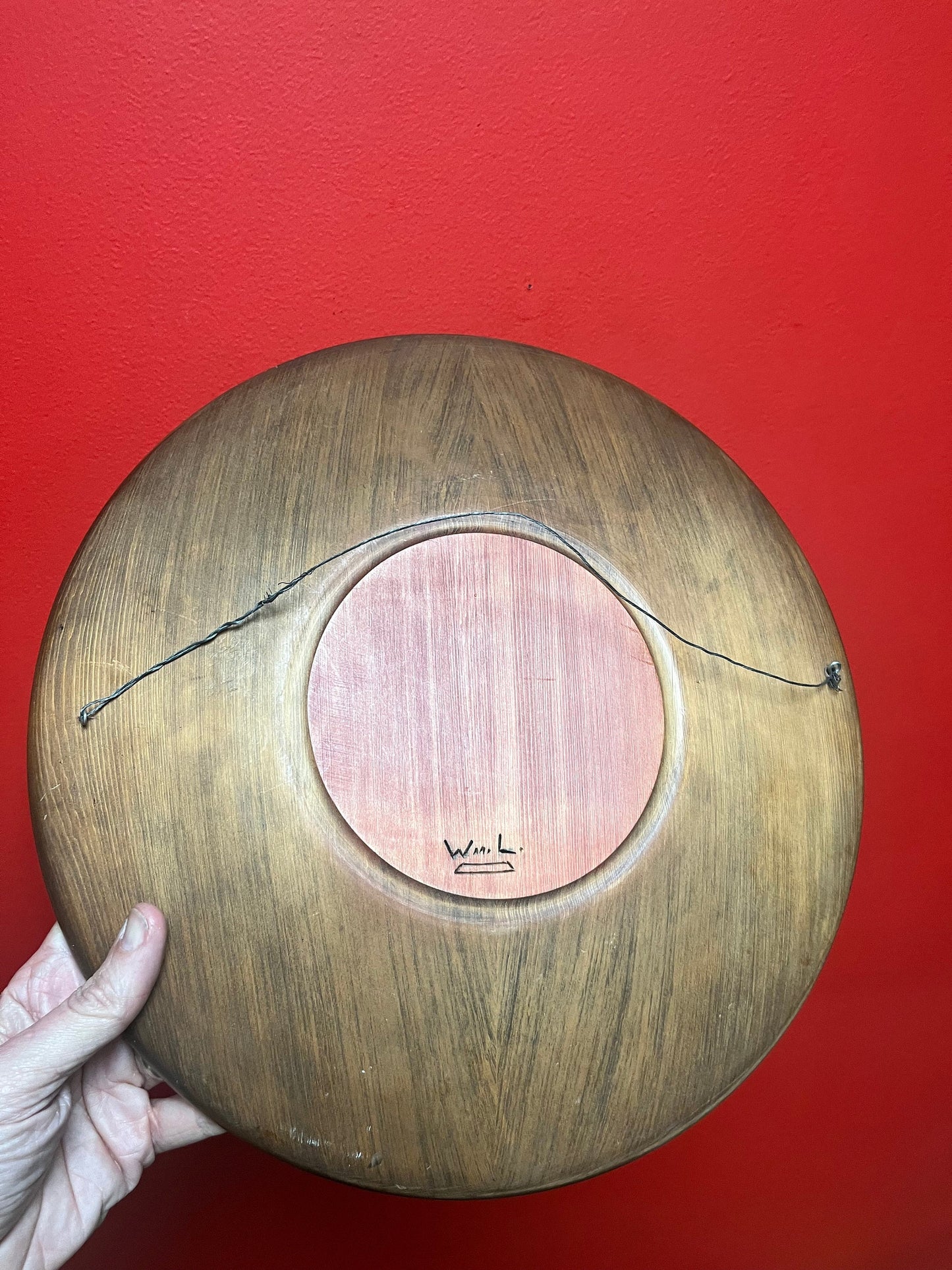 Beautiful unique 14 inch indigenous northwest coast Native signed plaque, ready to hang  primitive beauty