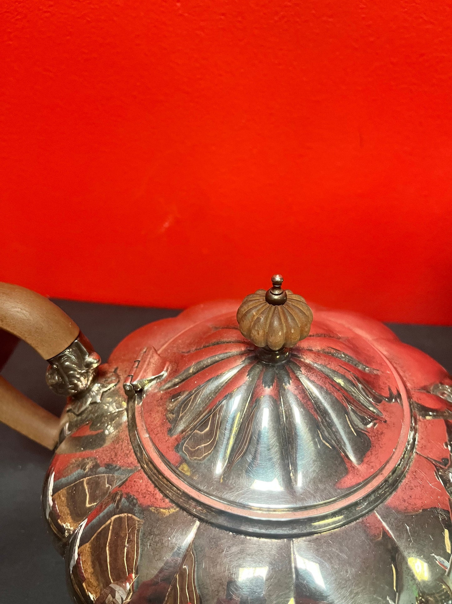 Lovely antique silver plate, four piece of coffee and tea service   English in very good condition  great value