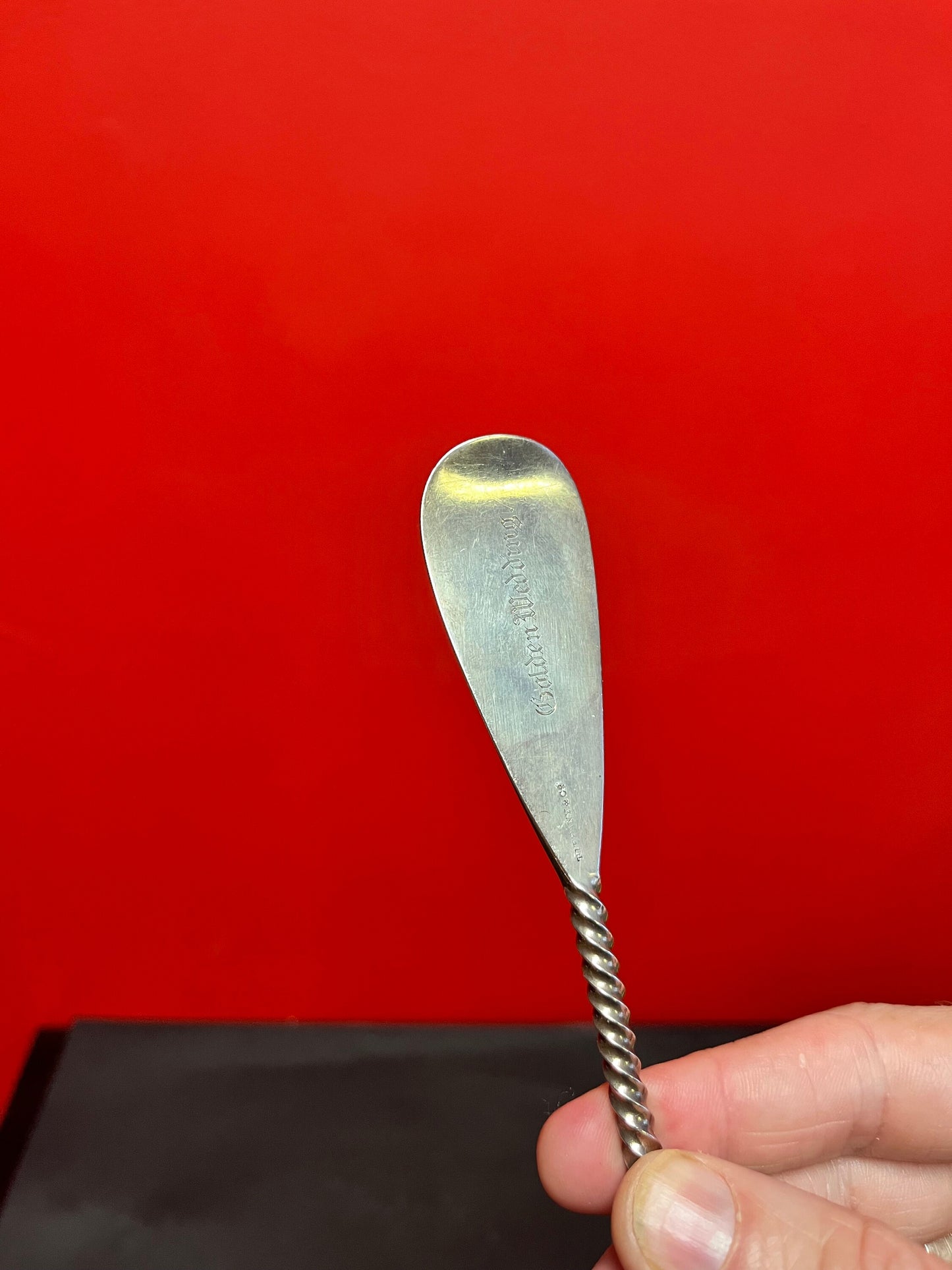 A  Lovely very heavy ornate sterling 925 serving spoon  ready to gift or use