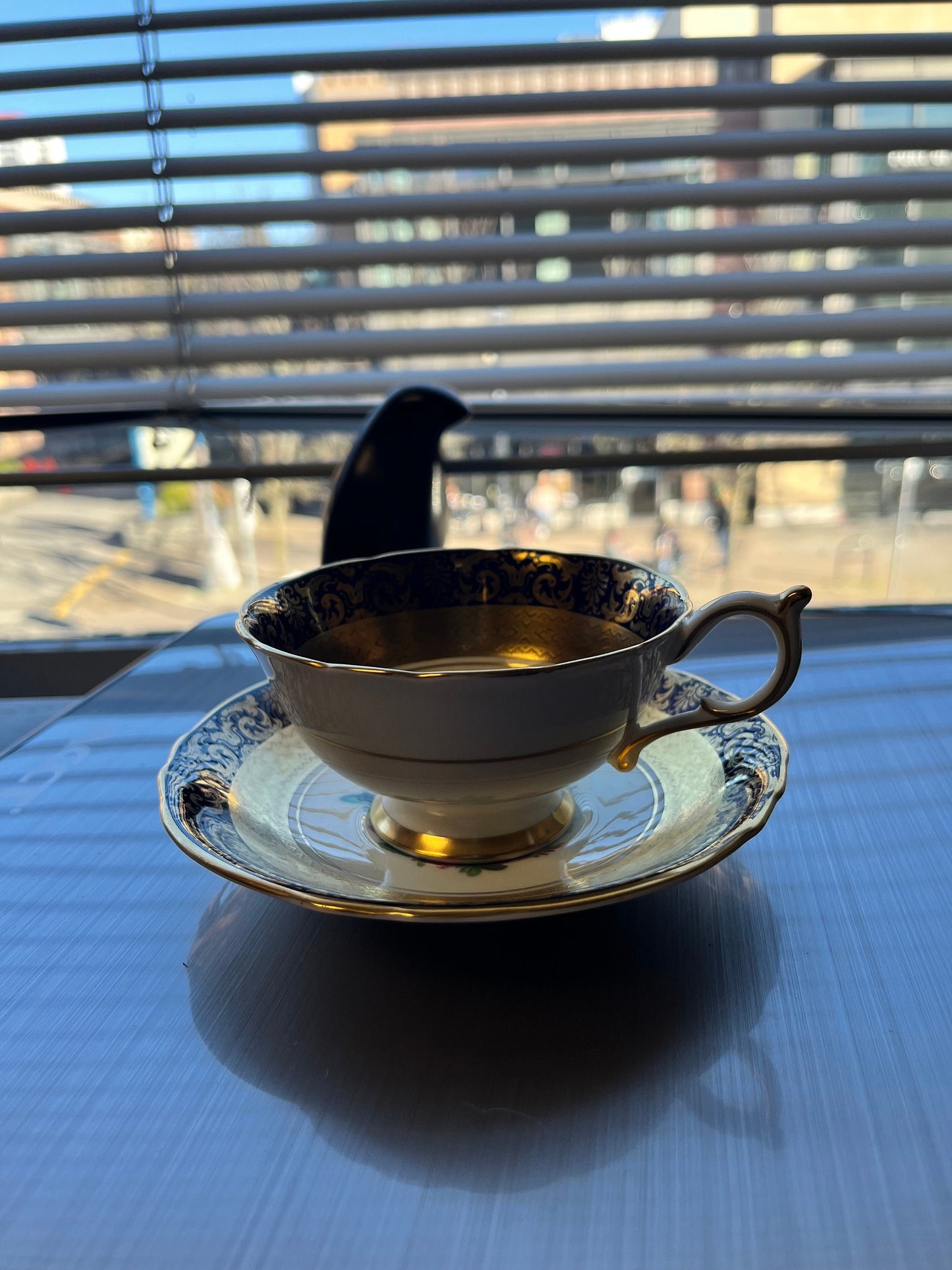 Absolutely gorgeous, antique paragon, double head cup and saucer in total mint condition  wonderful piece