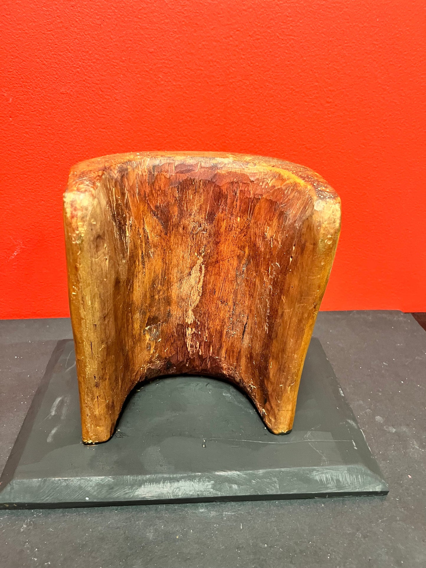 Beautiful old 9 inch high Simon John Signed mask on painted stand  Indigenous first nations Northwest coast mask