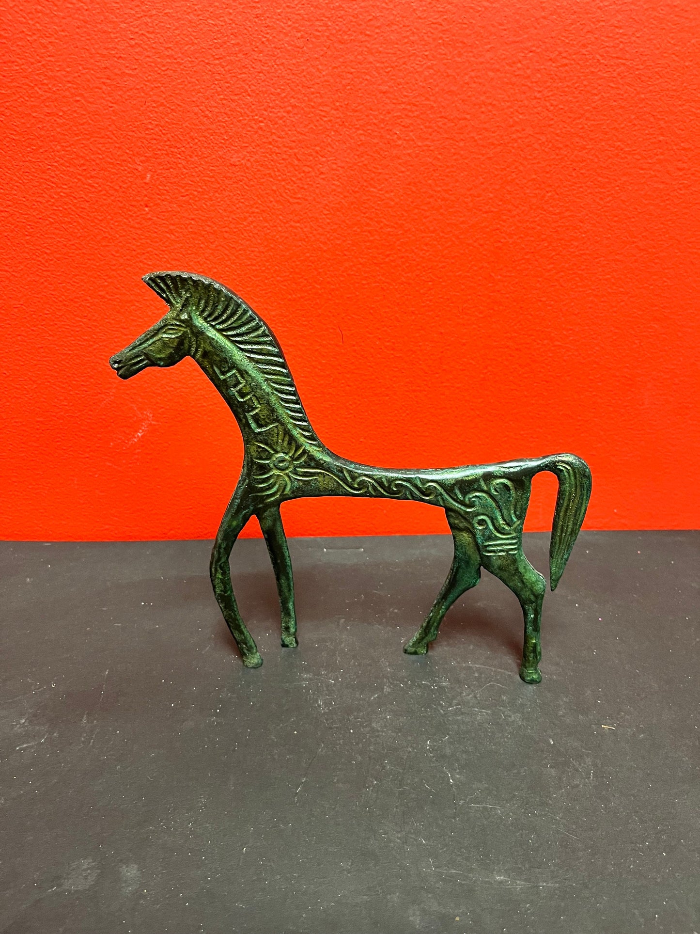 A  Lovely 9 inch high bronze MCM Horse - Mid century bronze beauty  Great gift
