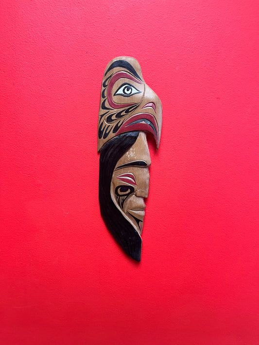 15 inch Stan Joseph indigenous, first nations Eagle Salish chief plaque