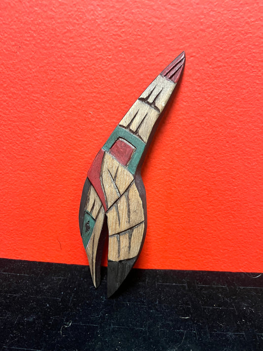 7 inch Frank  and Dora Frenchie hummingbird plaque  indigenous First Nations  north west coast