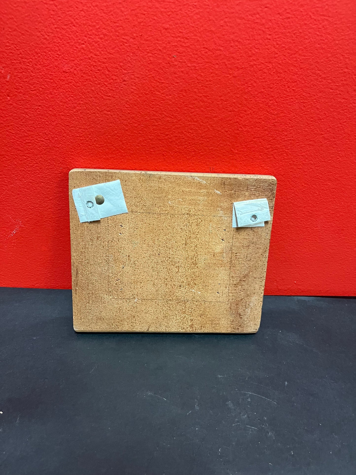 7 1/2 x 6 1/2 indigenous first nations, Pacific Northwest Coast painted plaque on wood