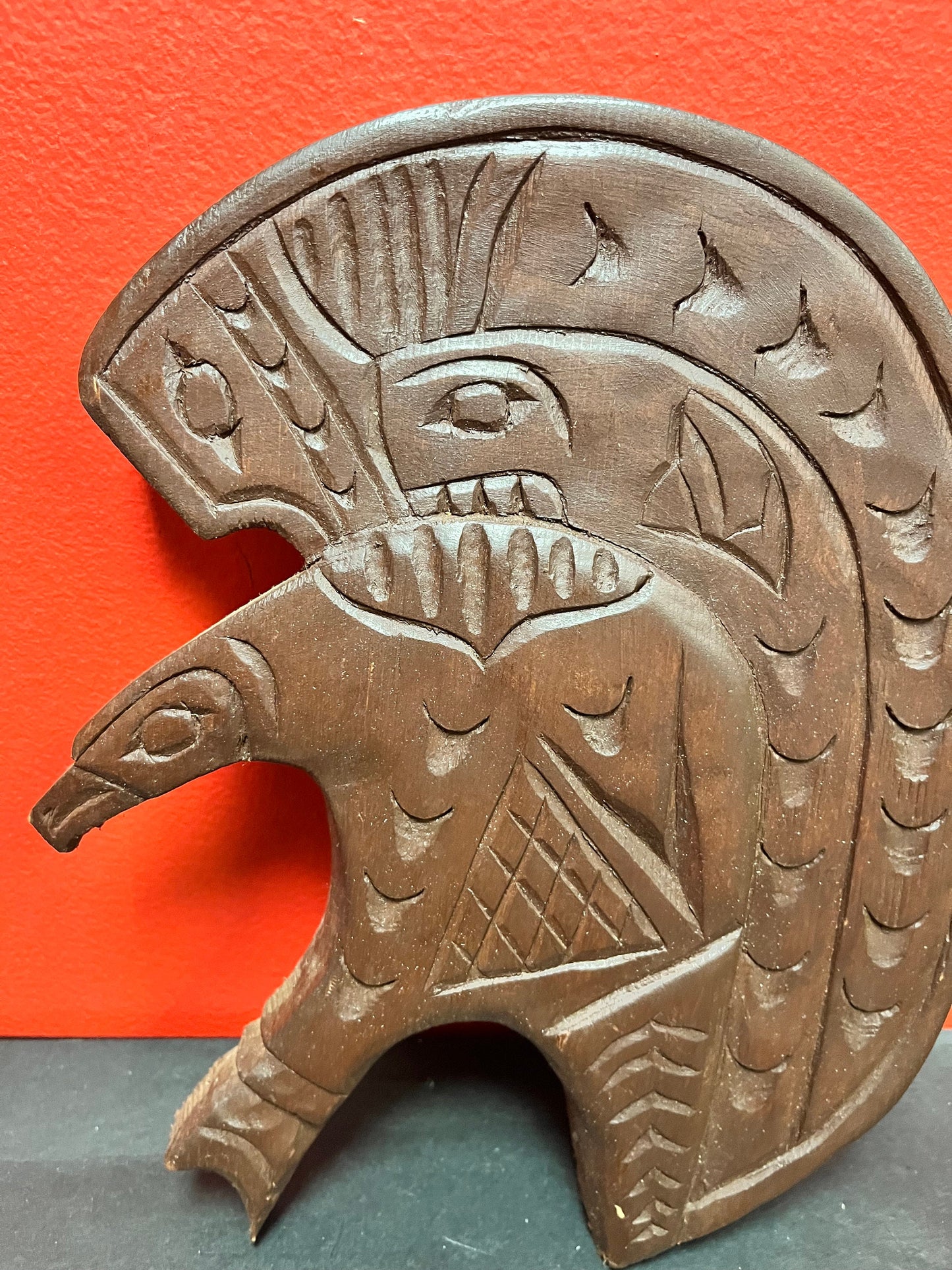 Beautiful 10 inch Nelson Joseph Eagle plaque  indigenous First Nations  Pacific Northwest Coast