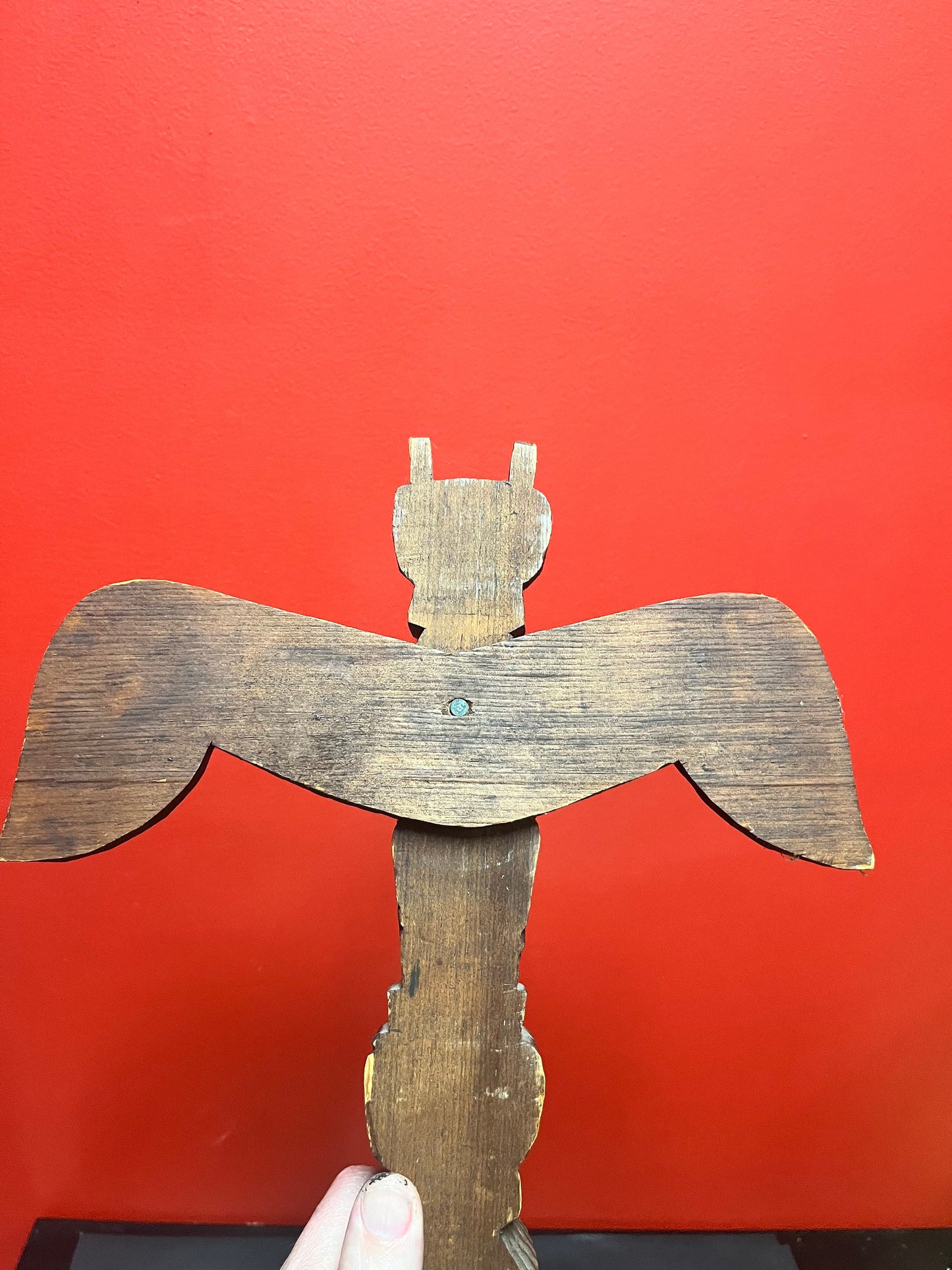 A Indigenous stunning 20 x 10 inches First Nations Pacific Northwest totem pole attributed to jimmy john 1876 - 1978 Nuuchah Nulth