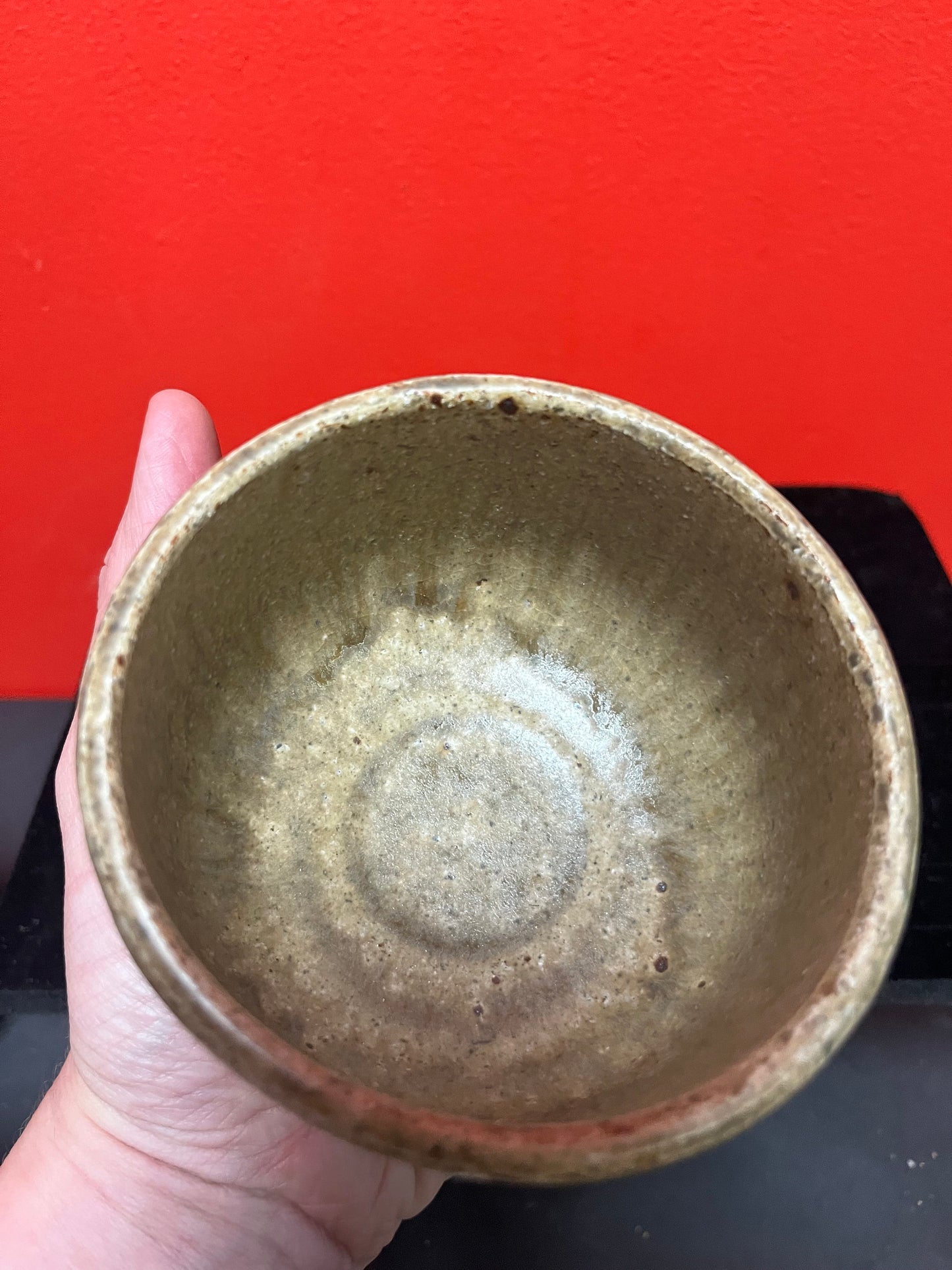 A  Fabulous 4 inch wide Canadian Japanese pottery  Wayne Ngan  perfect condition  unsigned certified by expert -