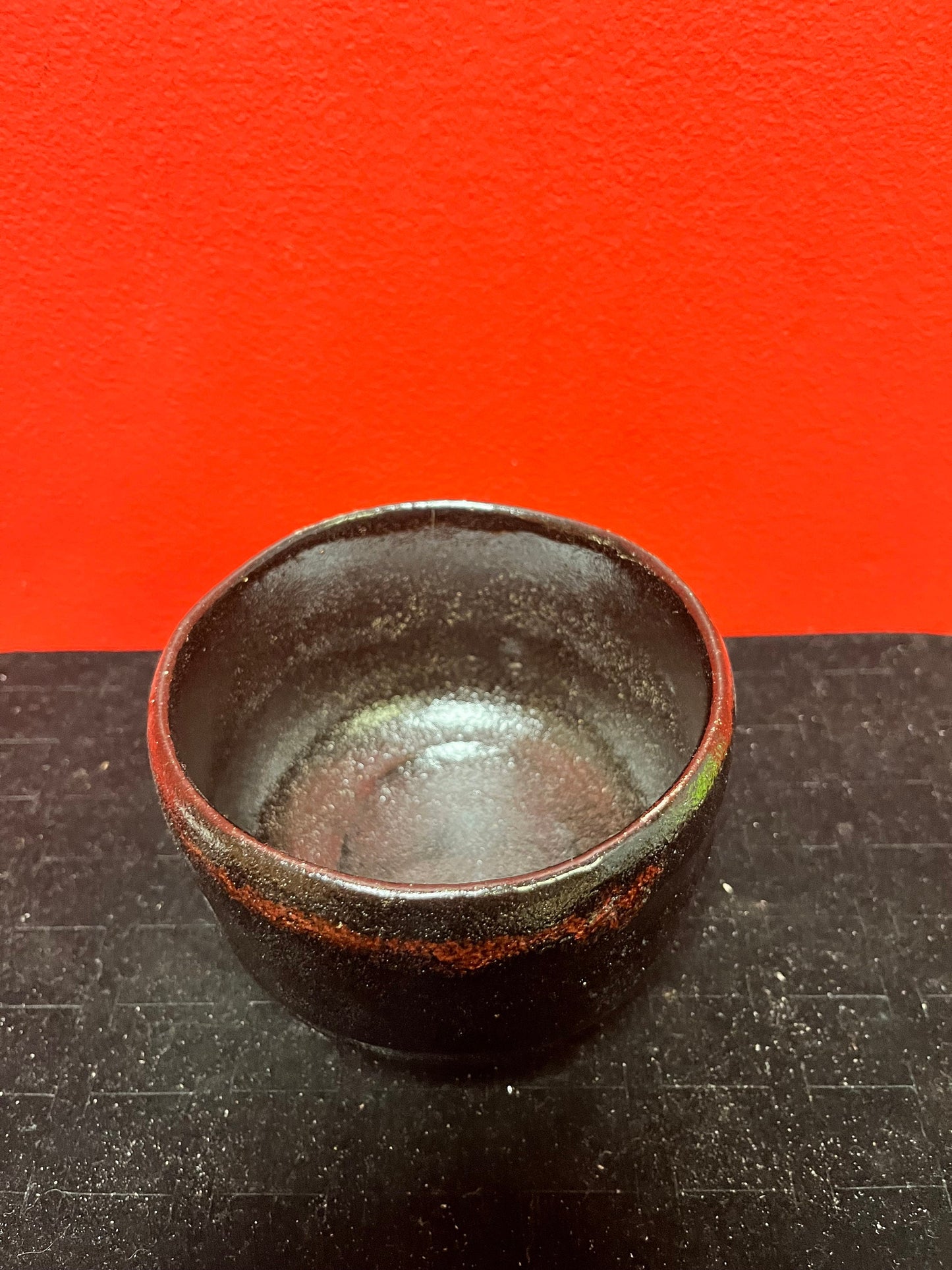 A  Fabulous 4.5 inch wide Canadian Japanese pottery  Wayne Ngan  perfect condition  certified by expert -