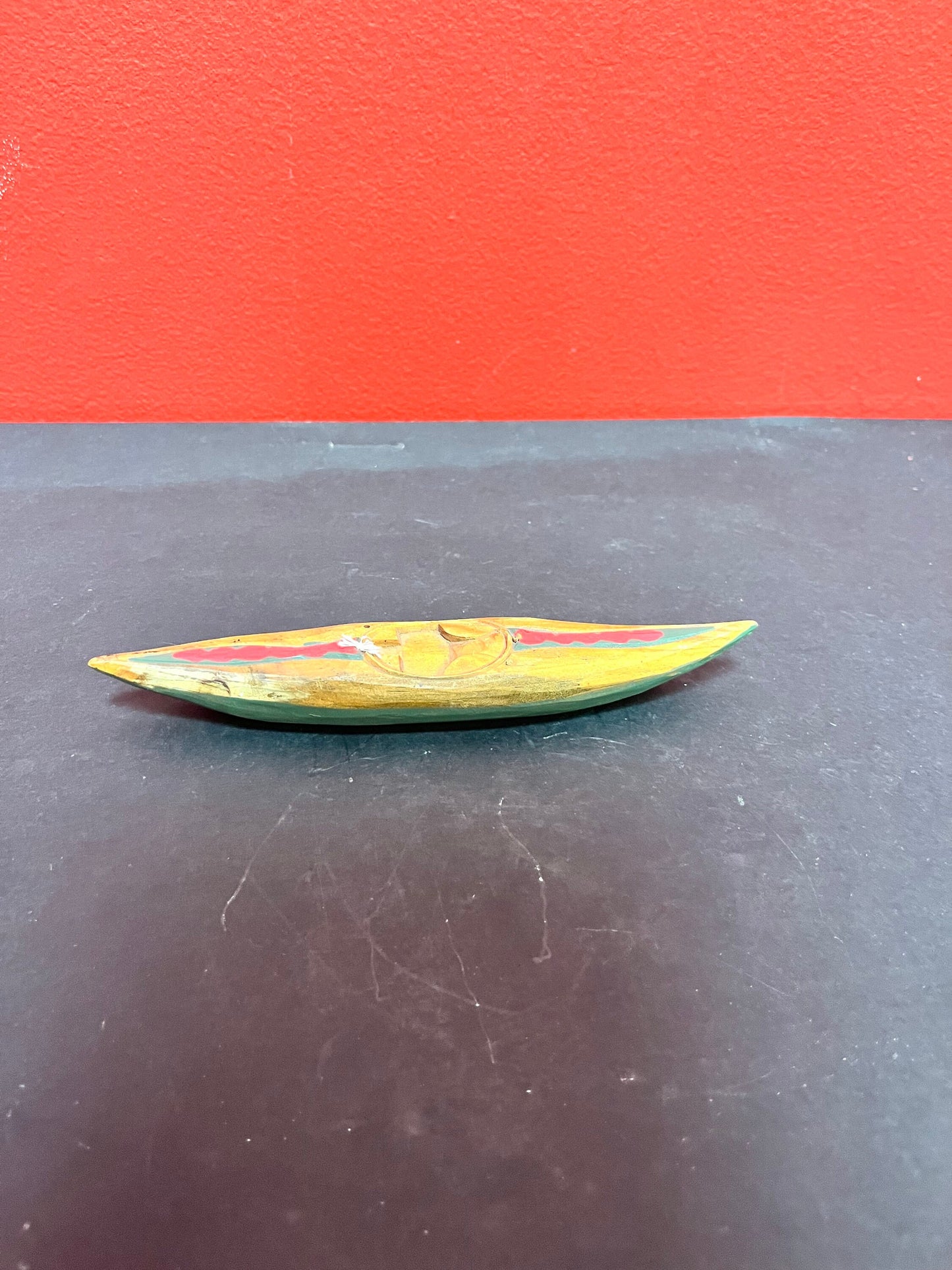 7 inch wooden primitive kayak  Canadian beauty