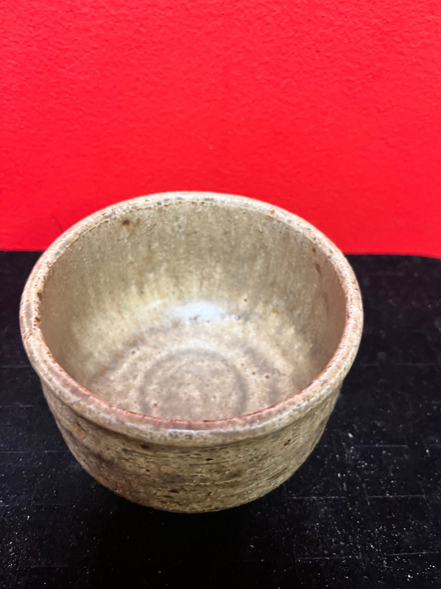 A  Fabulous 4 inch wide Canadian Japanese pottery  Wayne Ngan  perfect condition  unsigned certified by expert -