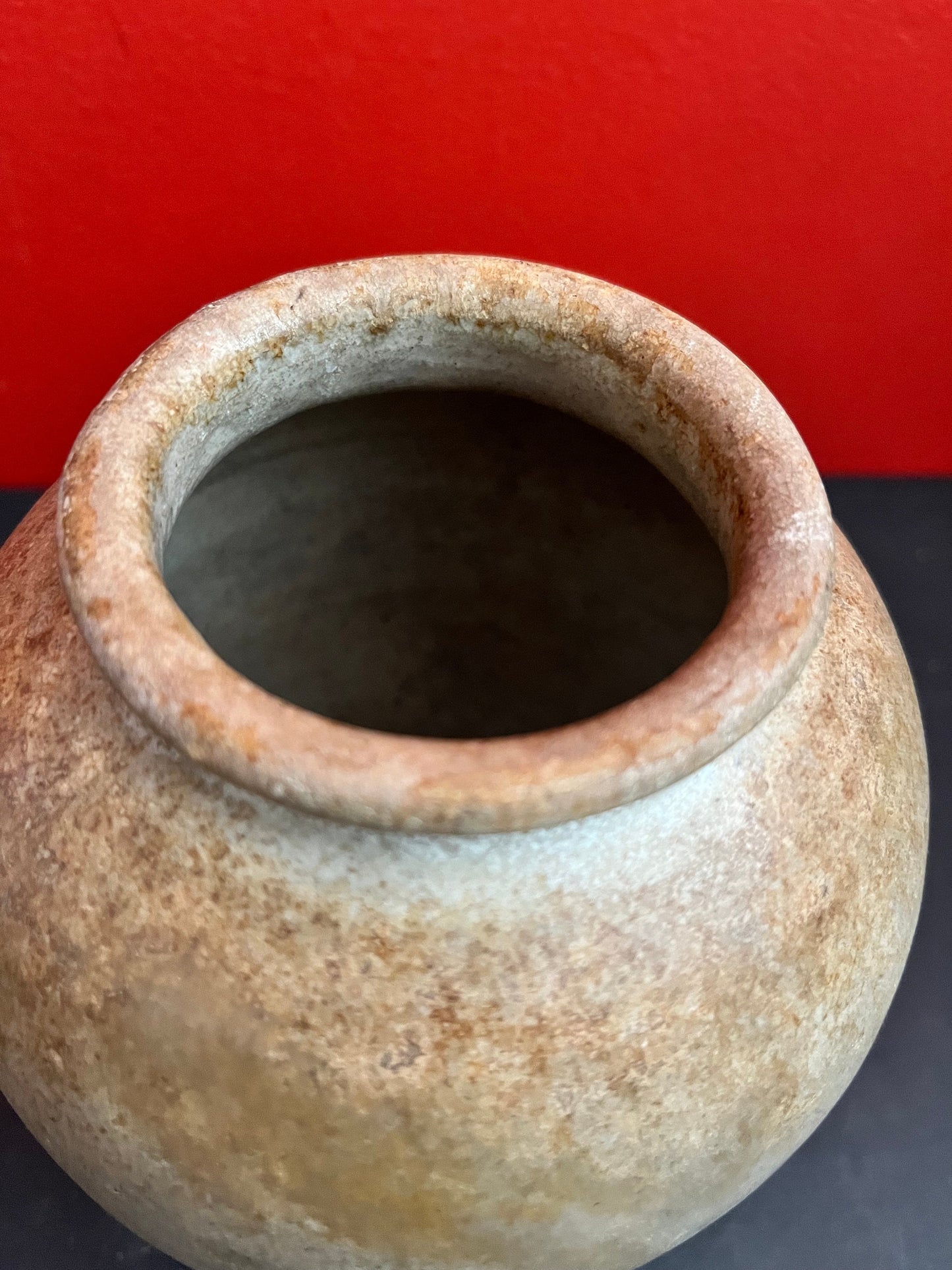 Rare ancient Neolithic stoneware funerary jar  mint  condition