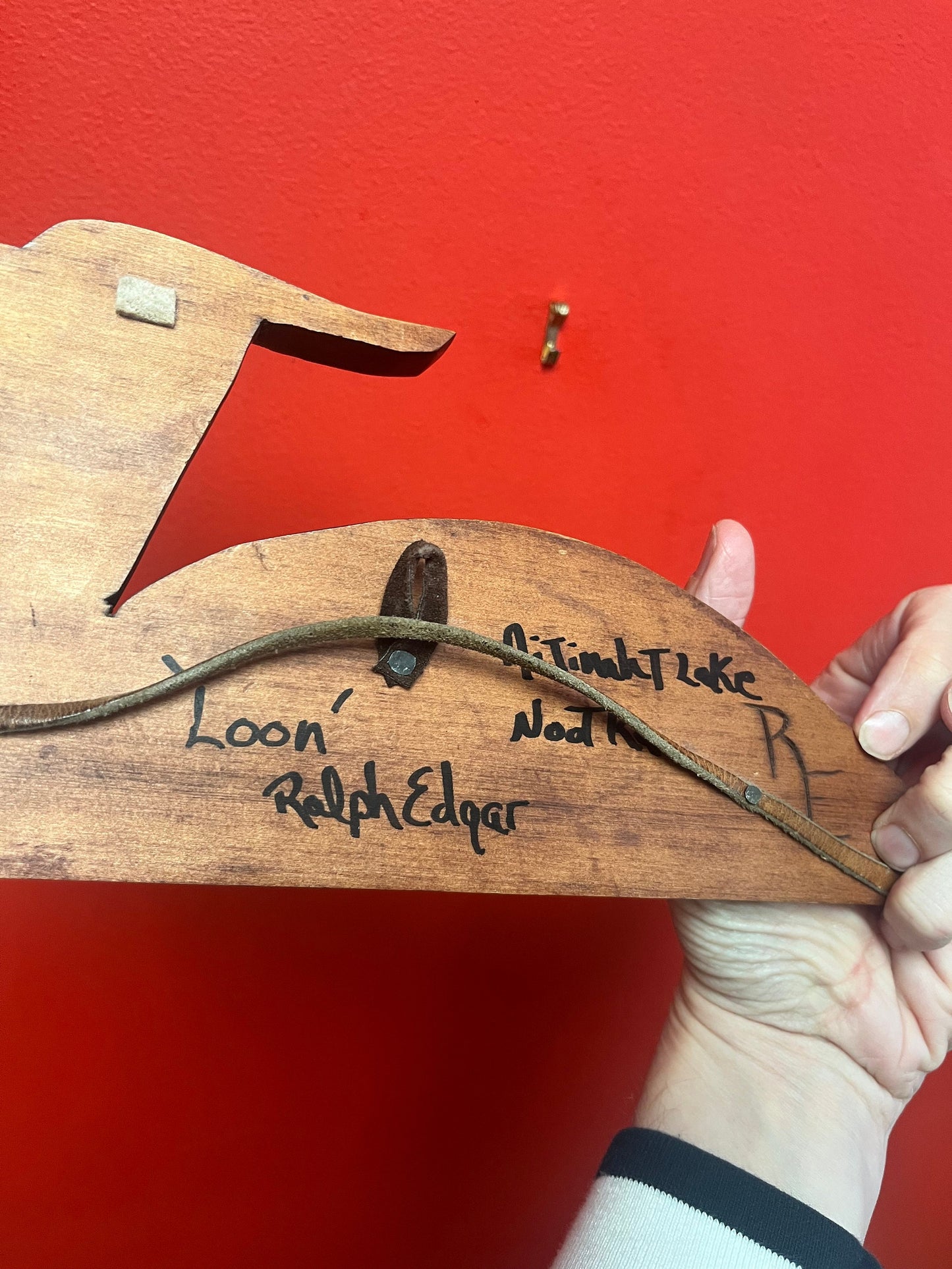 Lovely 11 inch long 6 inch high indigenous, first nations Pacific northwest coast, detailed Cedar loon by  Ralph Edgar