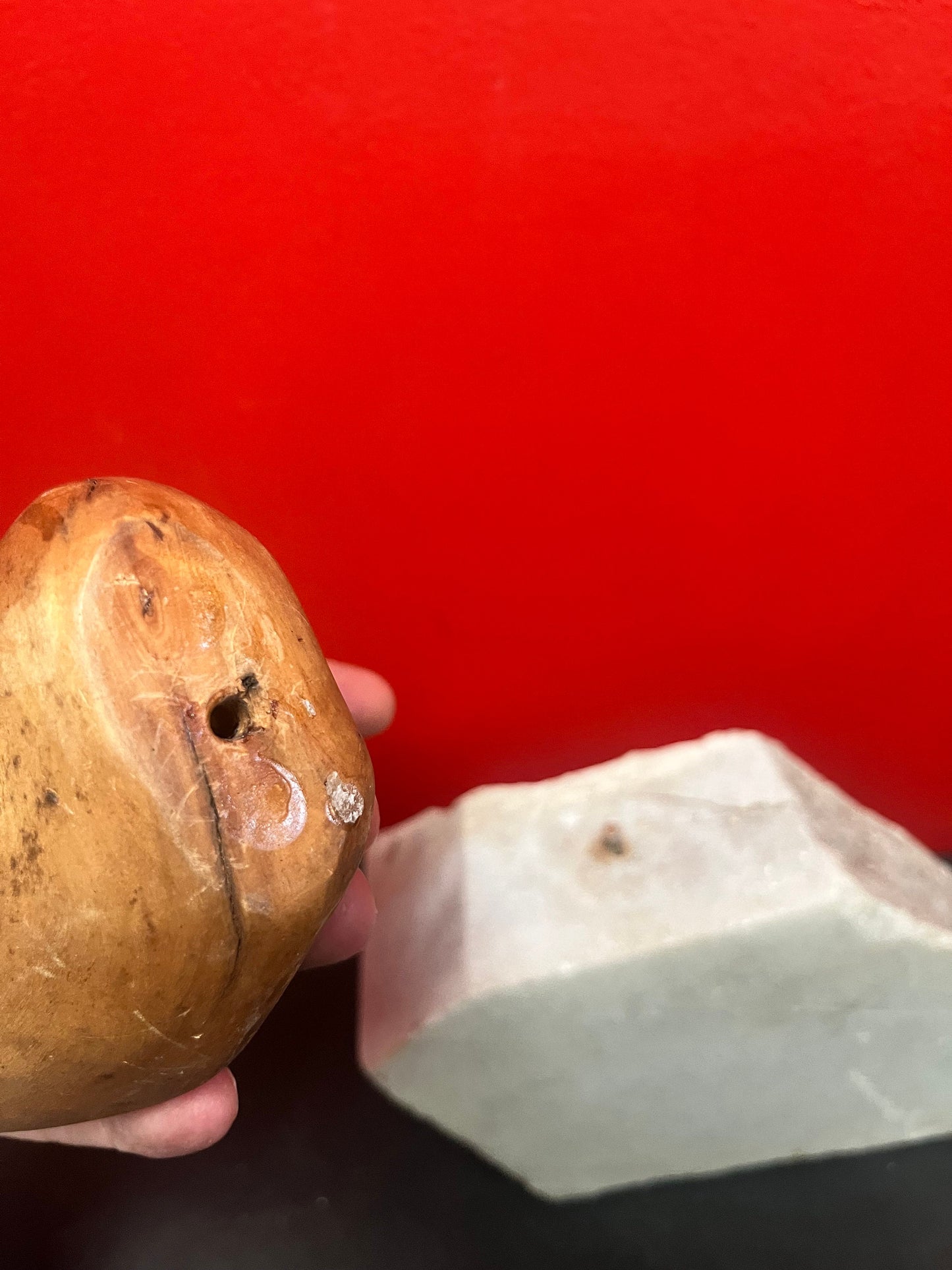 Lovely 12 x 13 high  West Coast Canadian  wood abstract animal sculpture on stone base  amazing Home decor