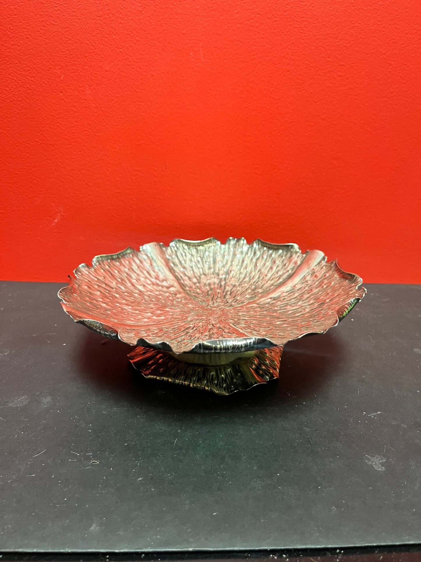 Stunning antique silver plated Christopher Dresser compote  Art deco beauty with some wear  at the base