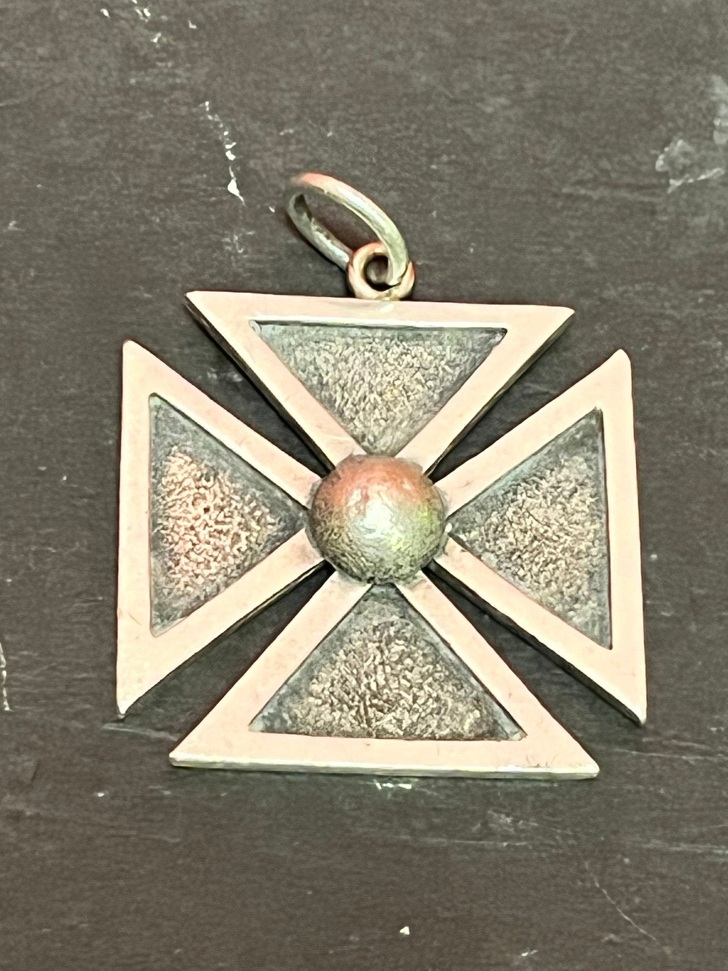 Antique 2 inch Canadian sterling gymnastics medal  1871 - 72  Lovely piece